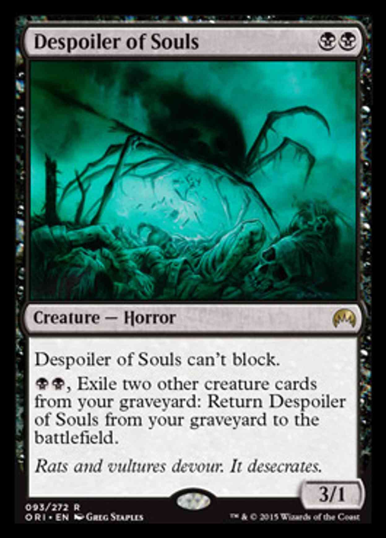 Despoiler of Souls magic card front