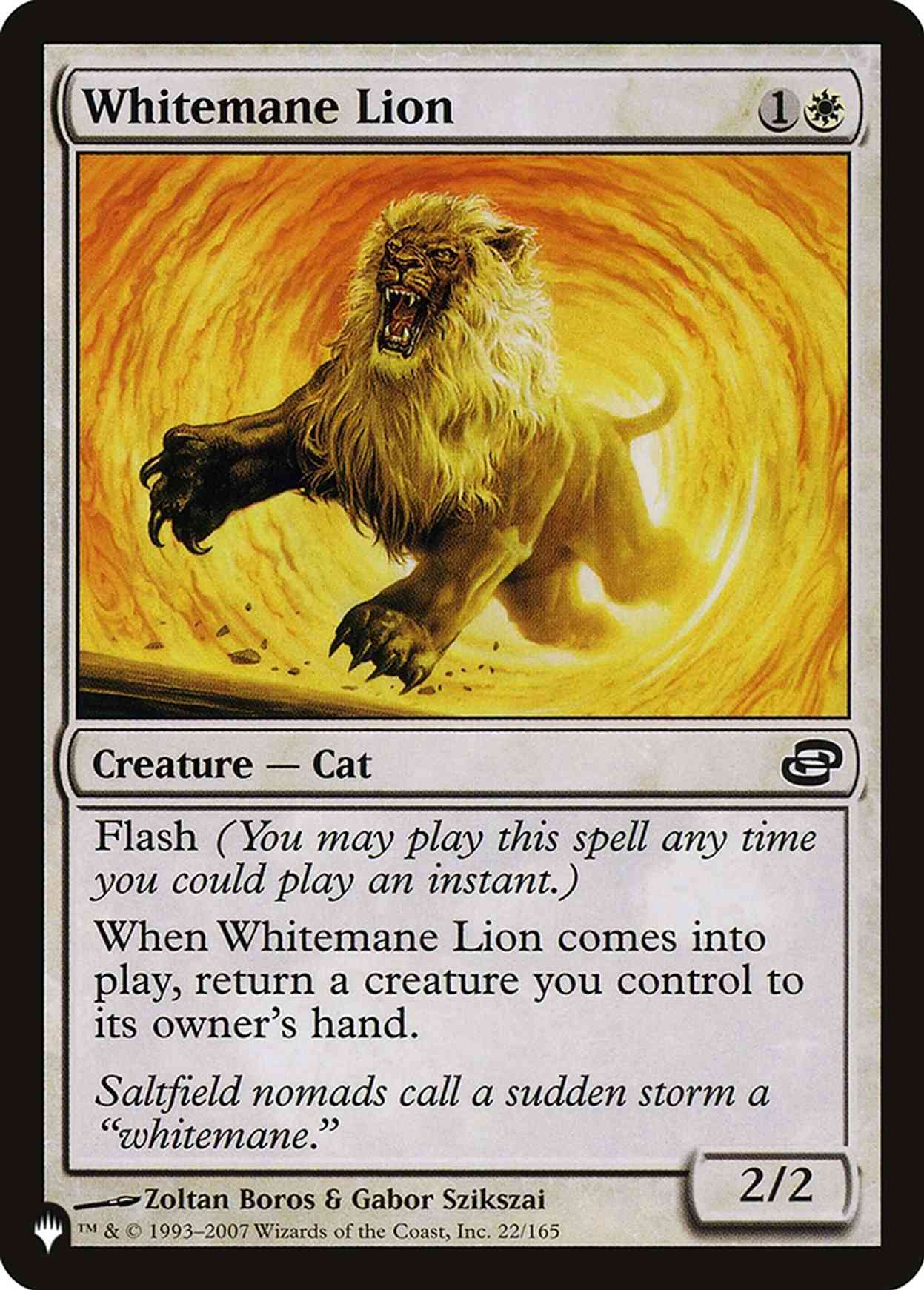 Whitemane Lion (022) magic card front