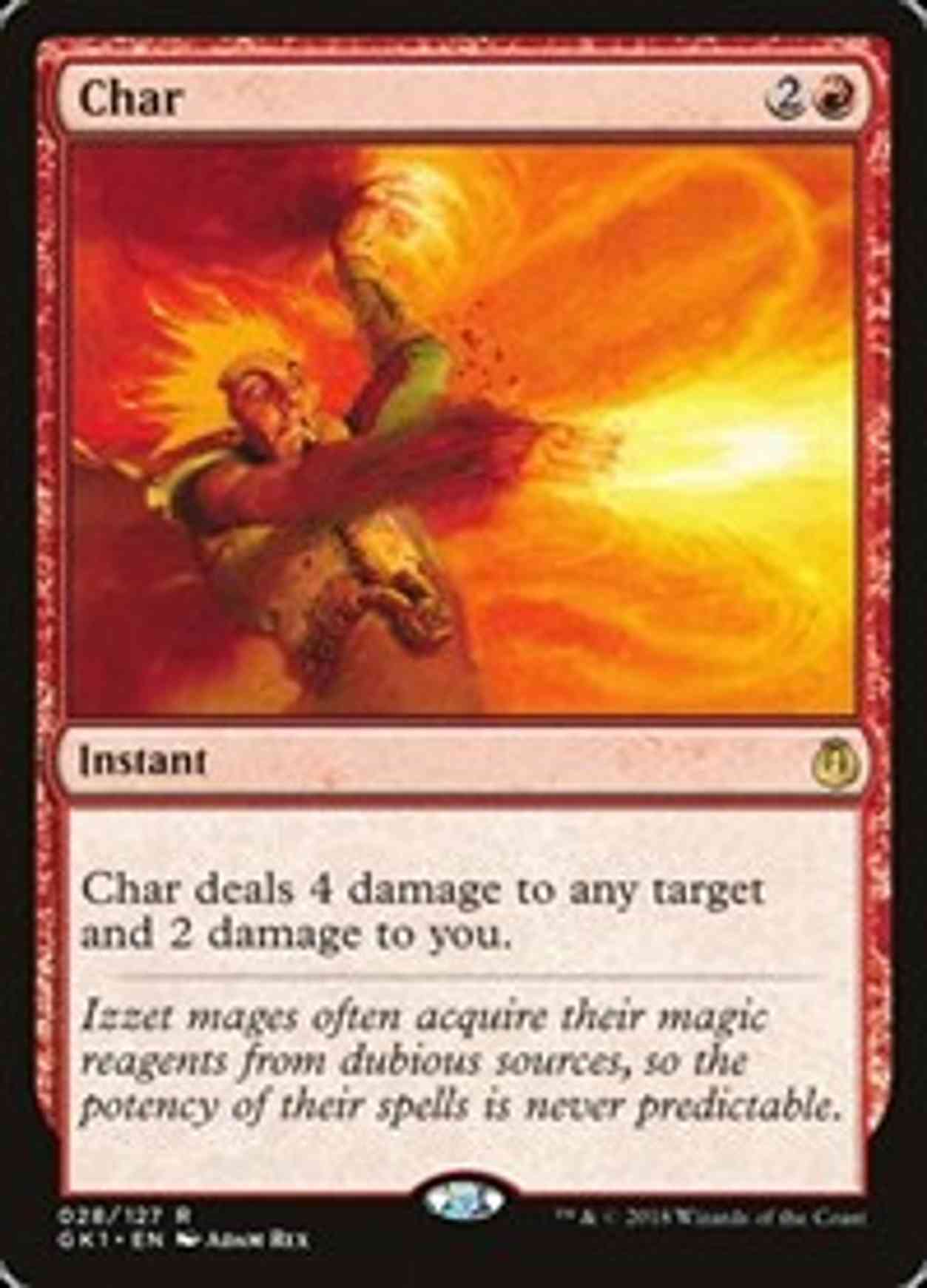 Char magic card front