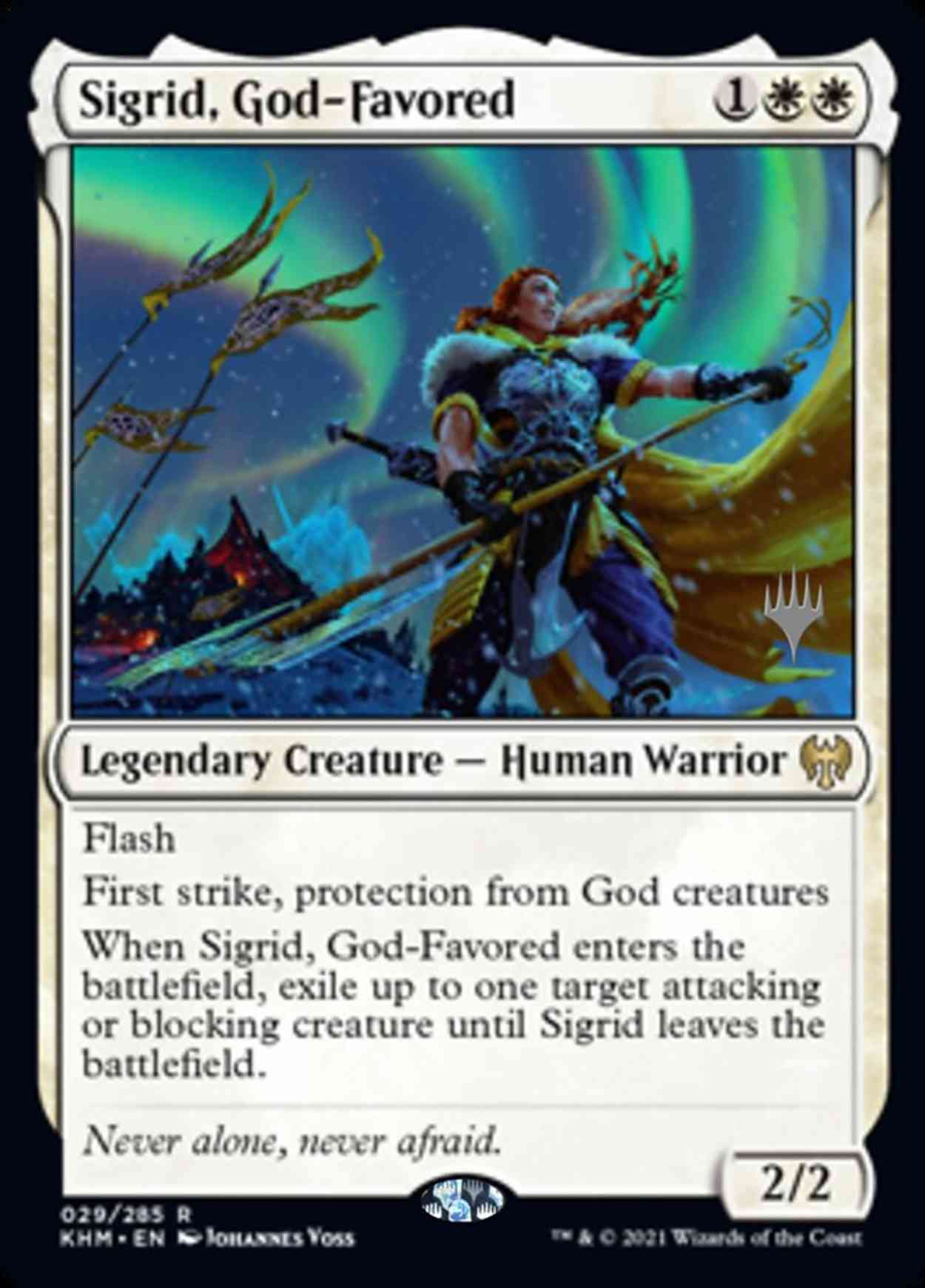 Sigrid, God-Favored magic card front