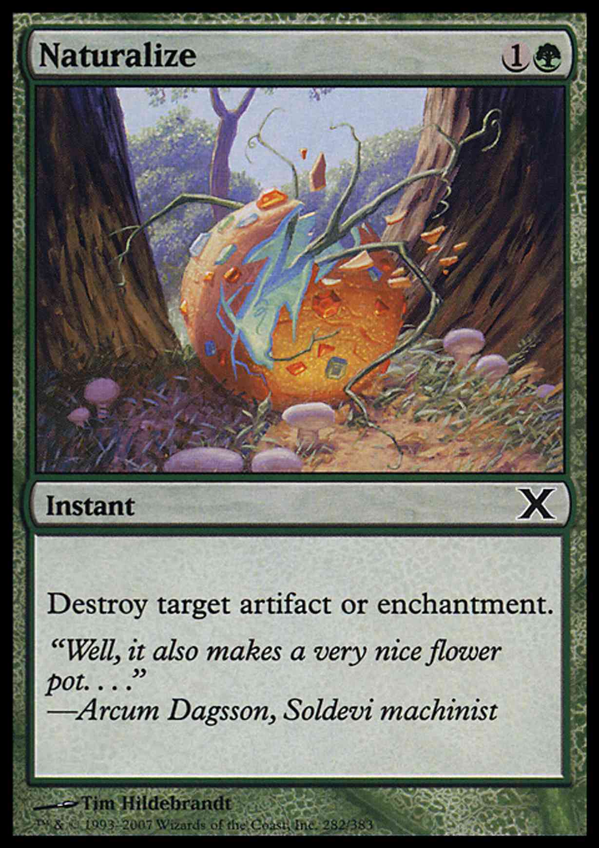 Naturalize magic card front