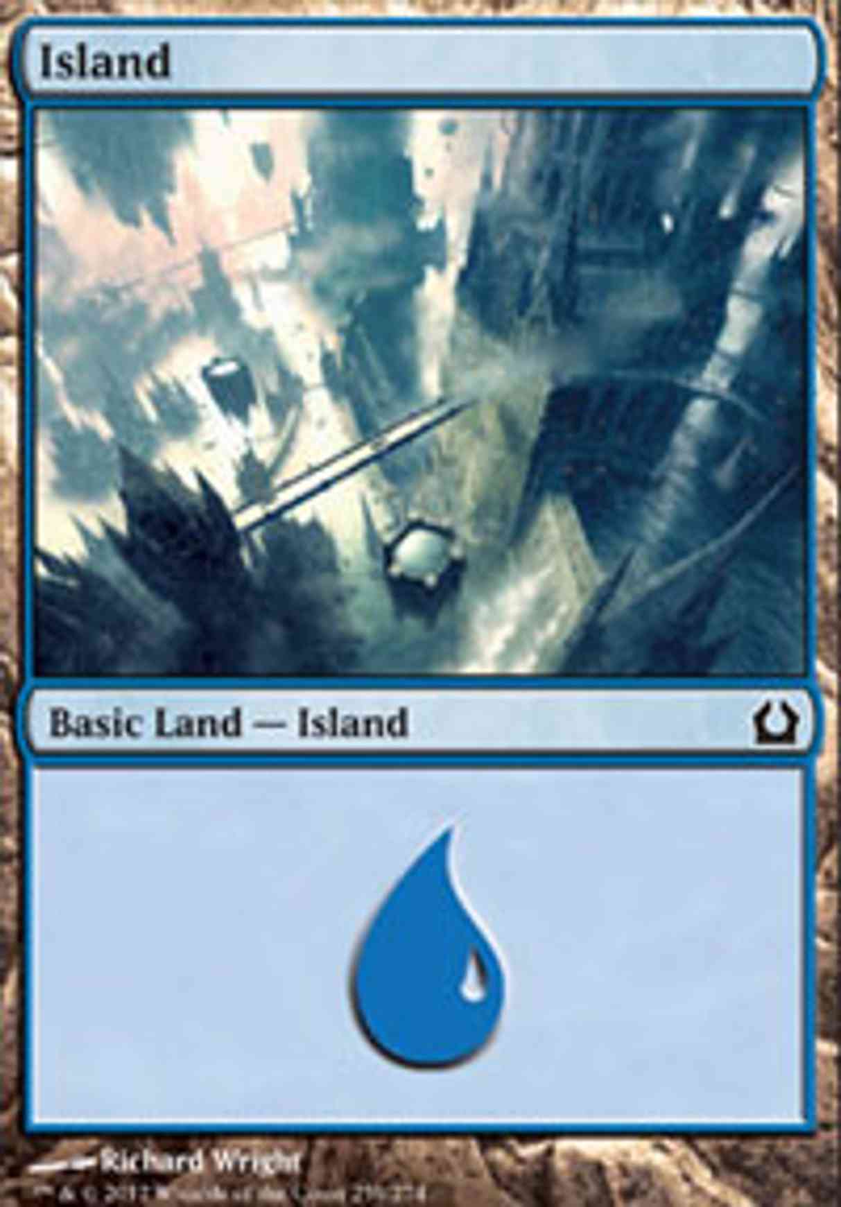Island (259) magic card front