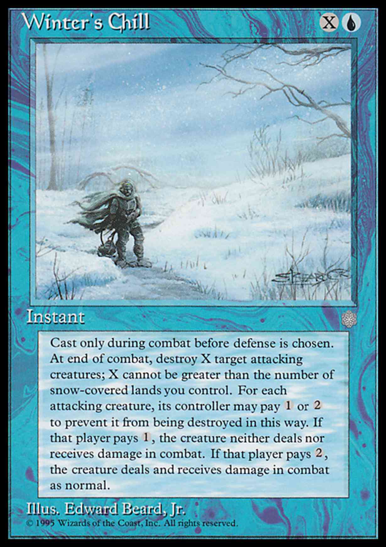 Winter's Chill magic card front