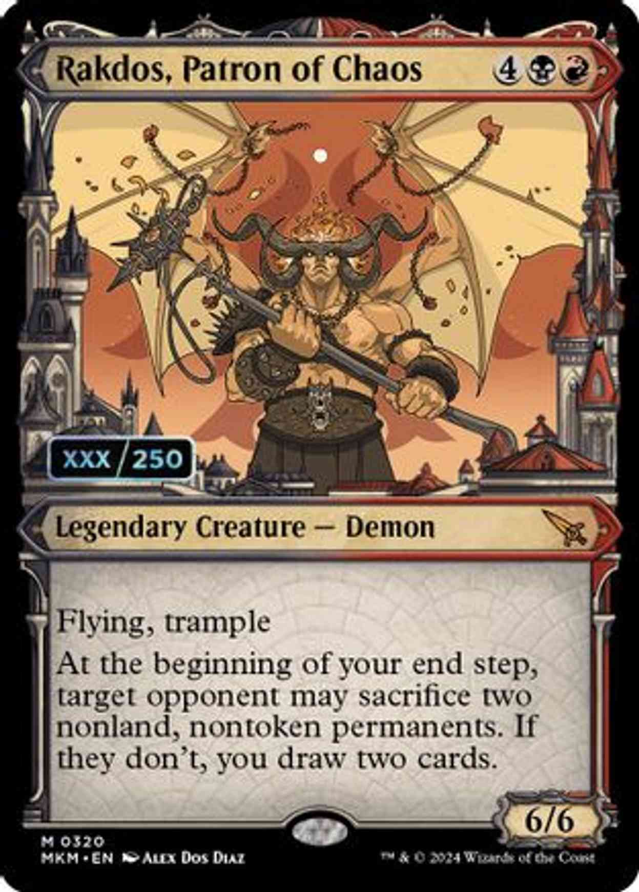 Rakdos, Patron of Chaos (Serial Numbered) magic card front