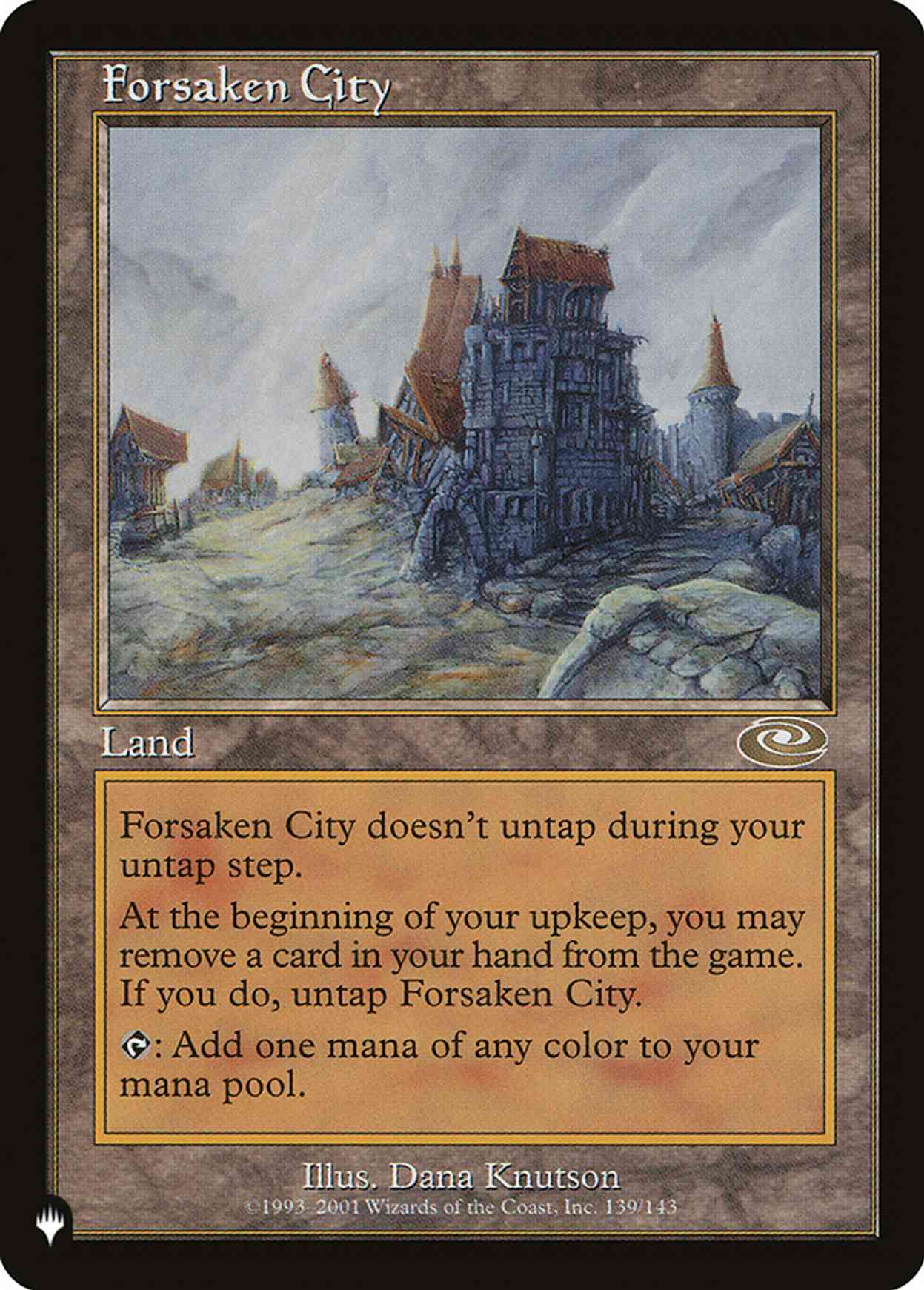 Forsaken City magic card front