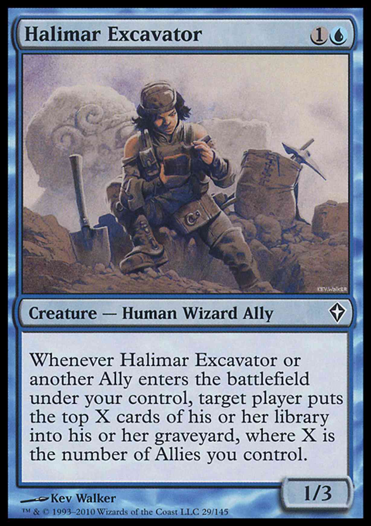 Halimar Excavator magic card front