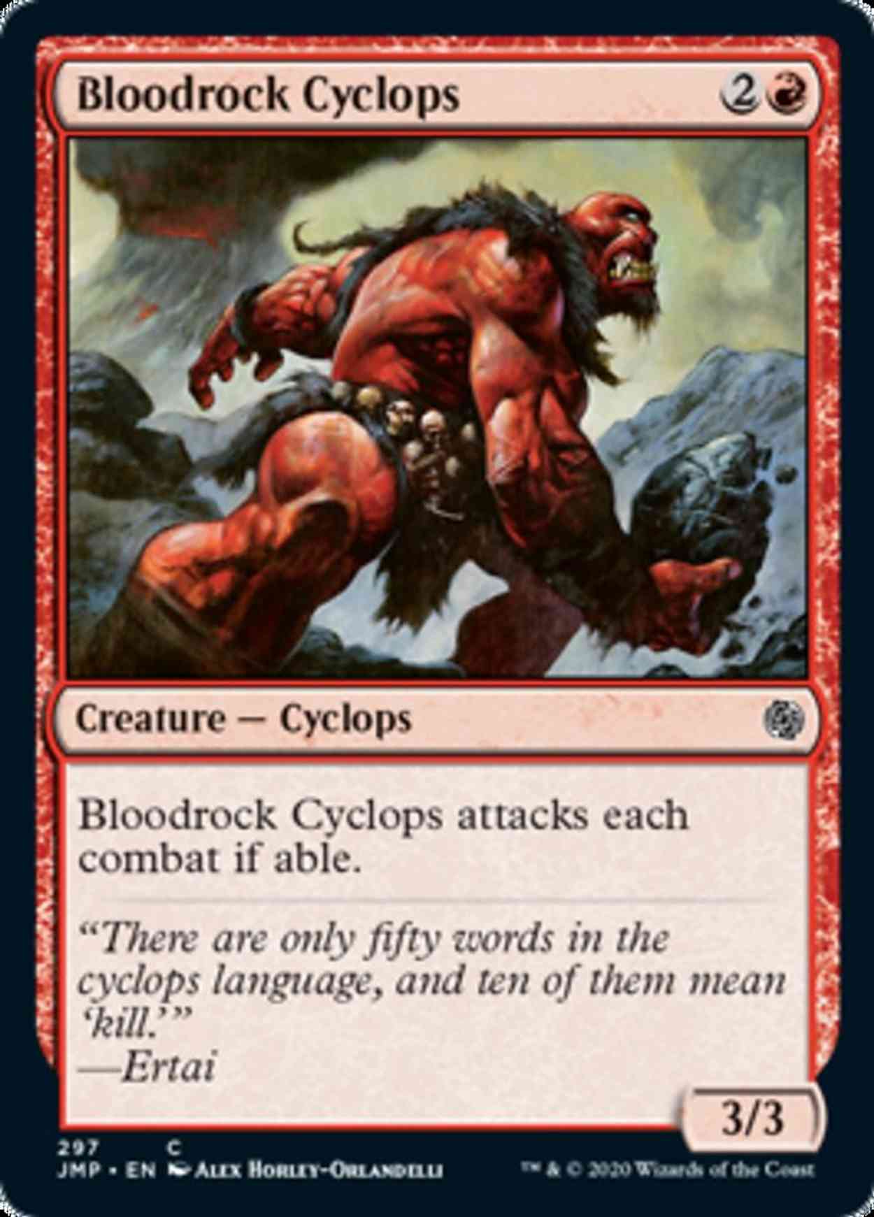 Bloodrock Cyclops magic card front