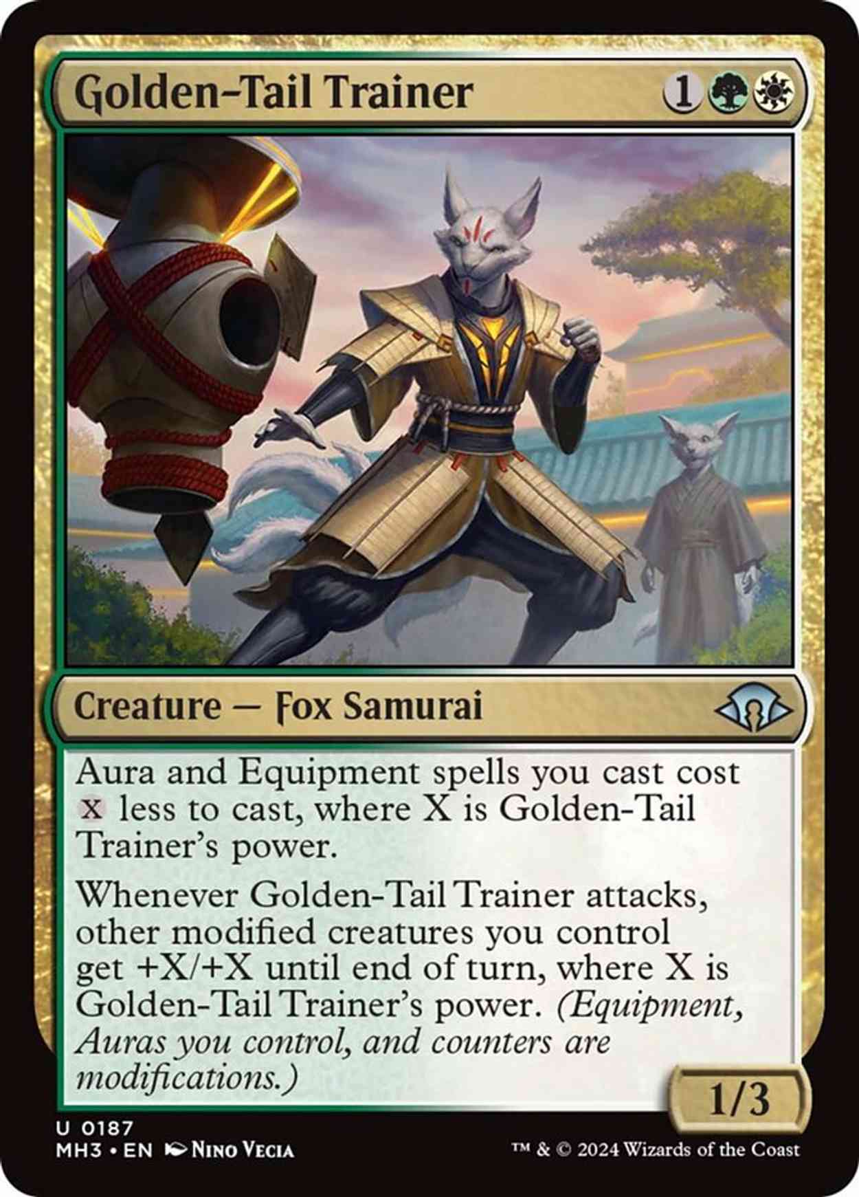 Golden-Tail Trainer magic card front