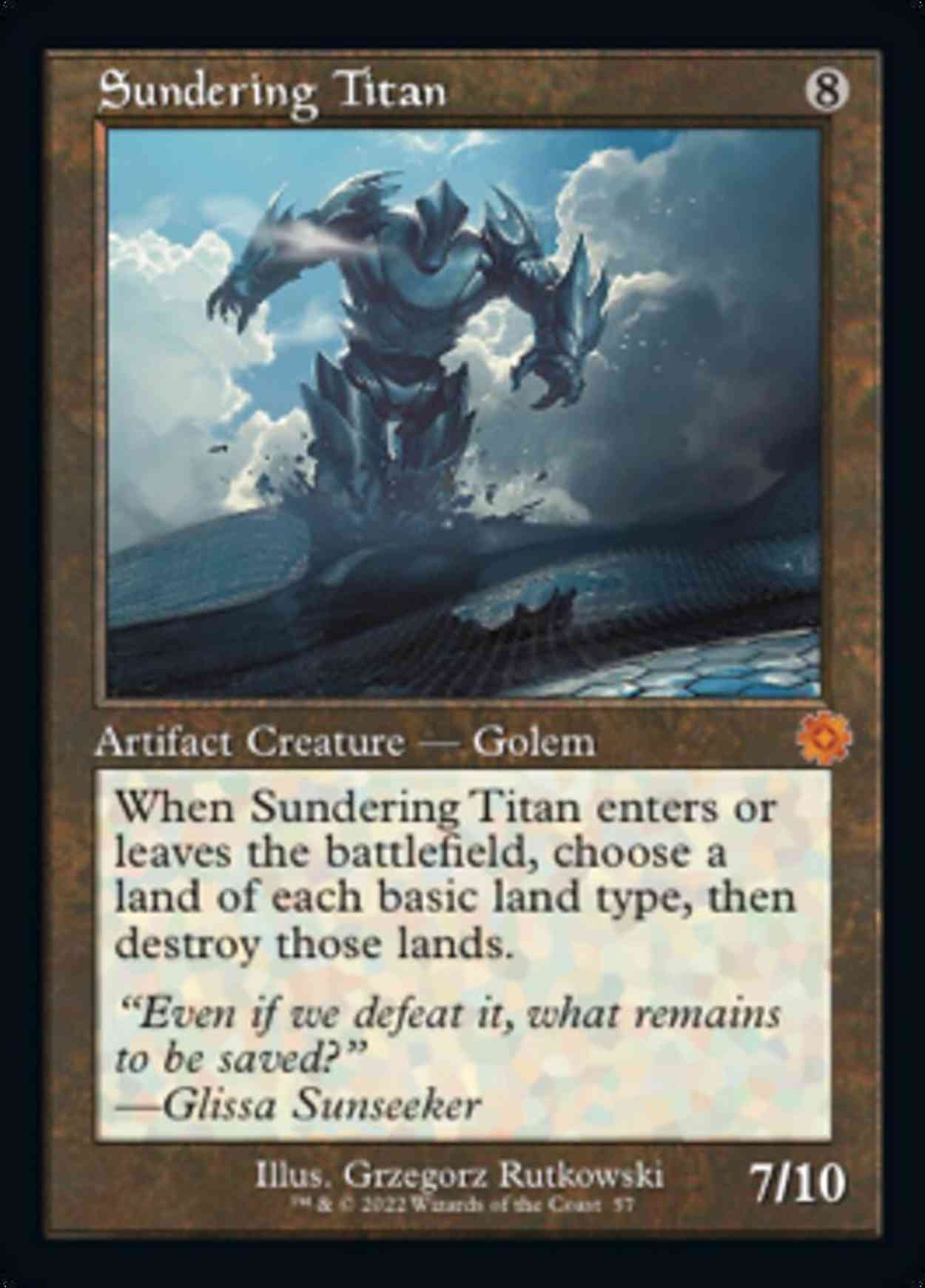 Sundering Titan magic card front