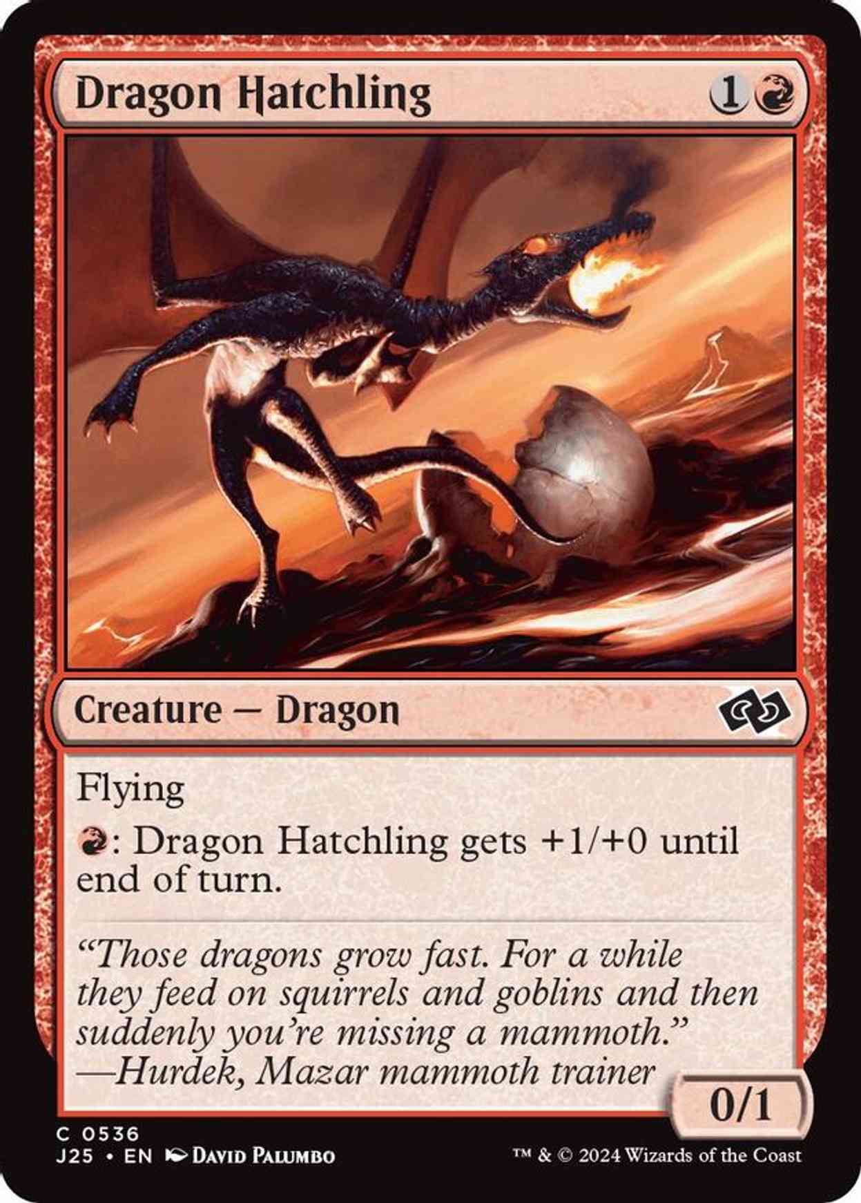 Dragon Hatchling magic card front