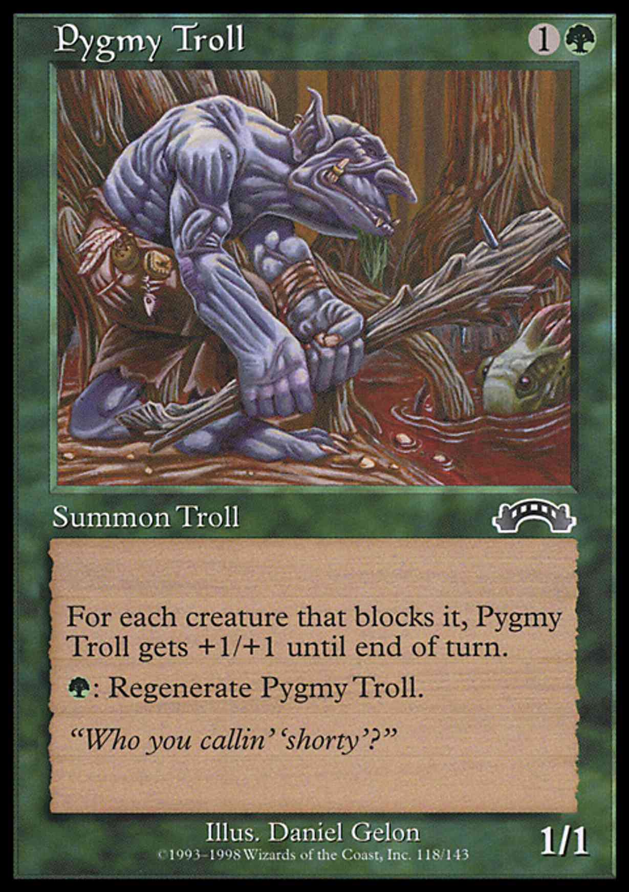 Pygmy Troll magic card front