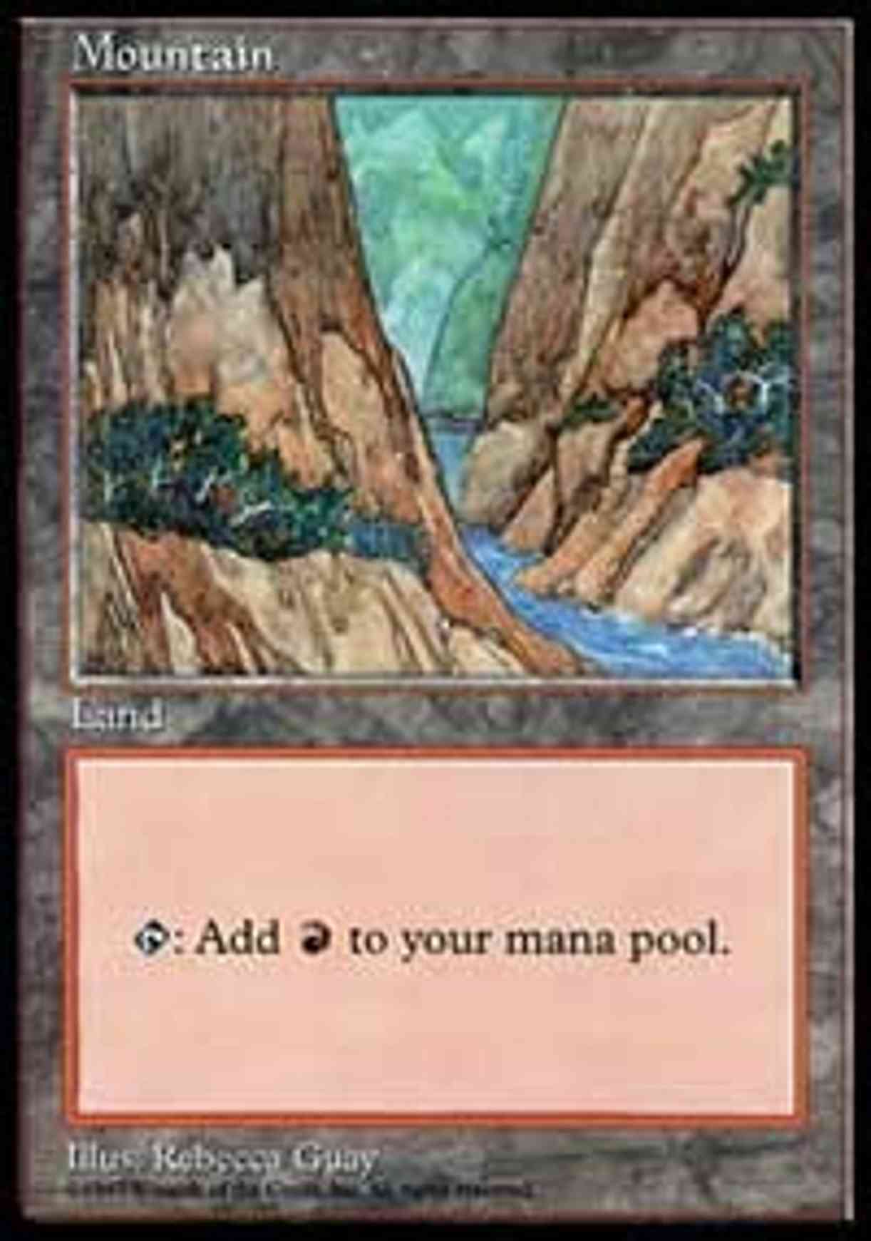 Mountain - Blue Pack (Guay) magic card front