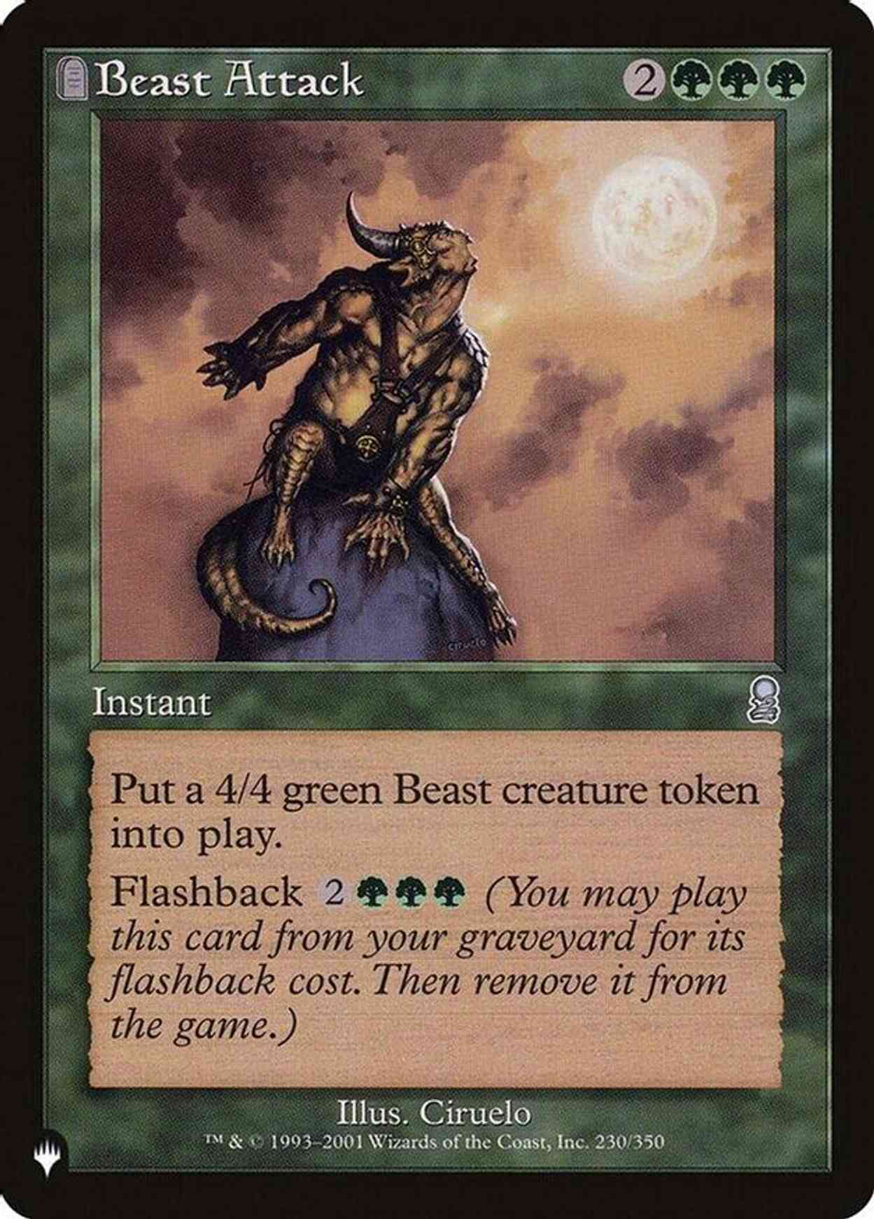 Beast Attack magic card front