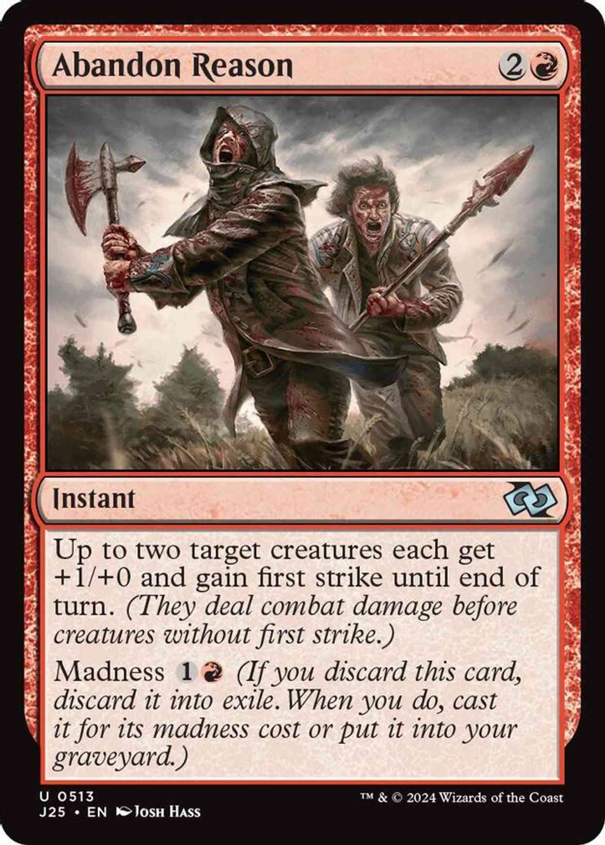 Abandon Reason magic card front