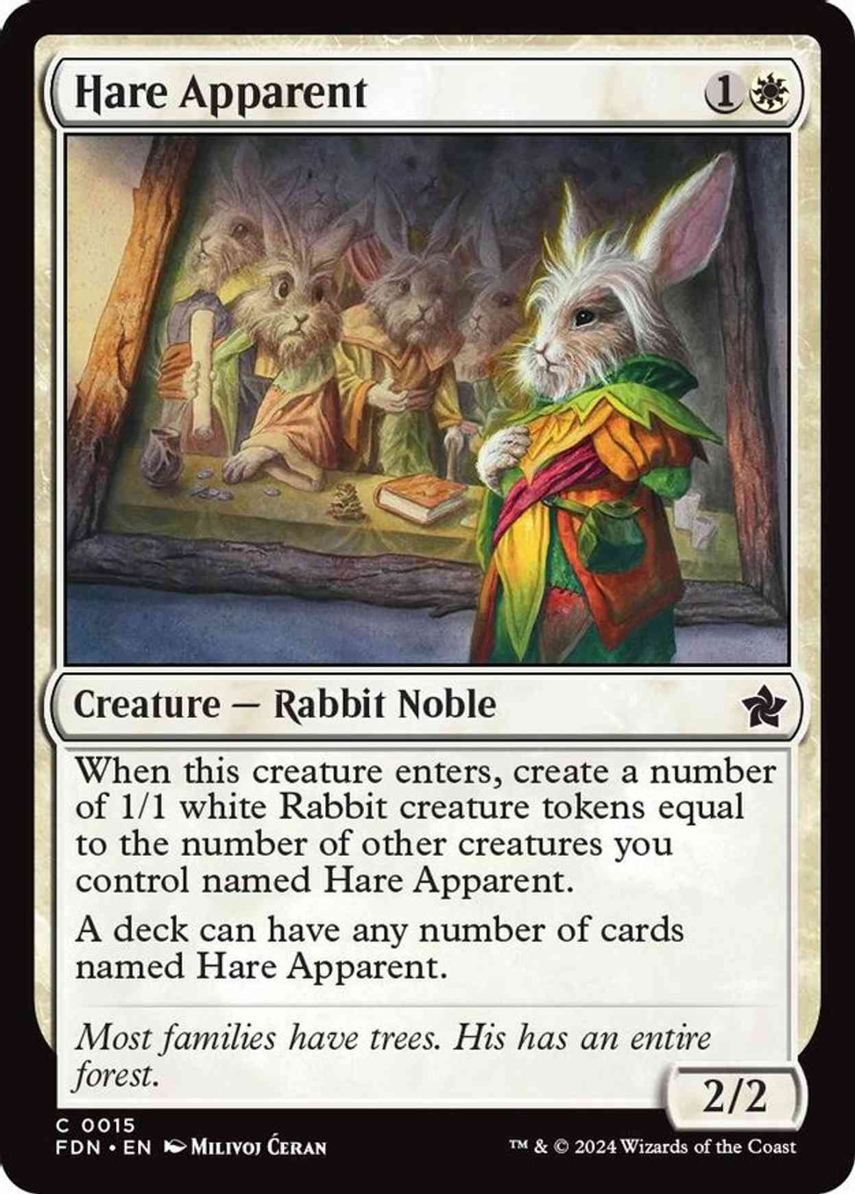 Hare Apparent magic card front
