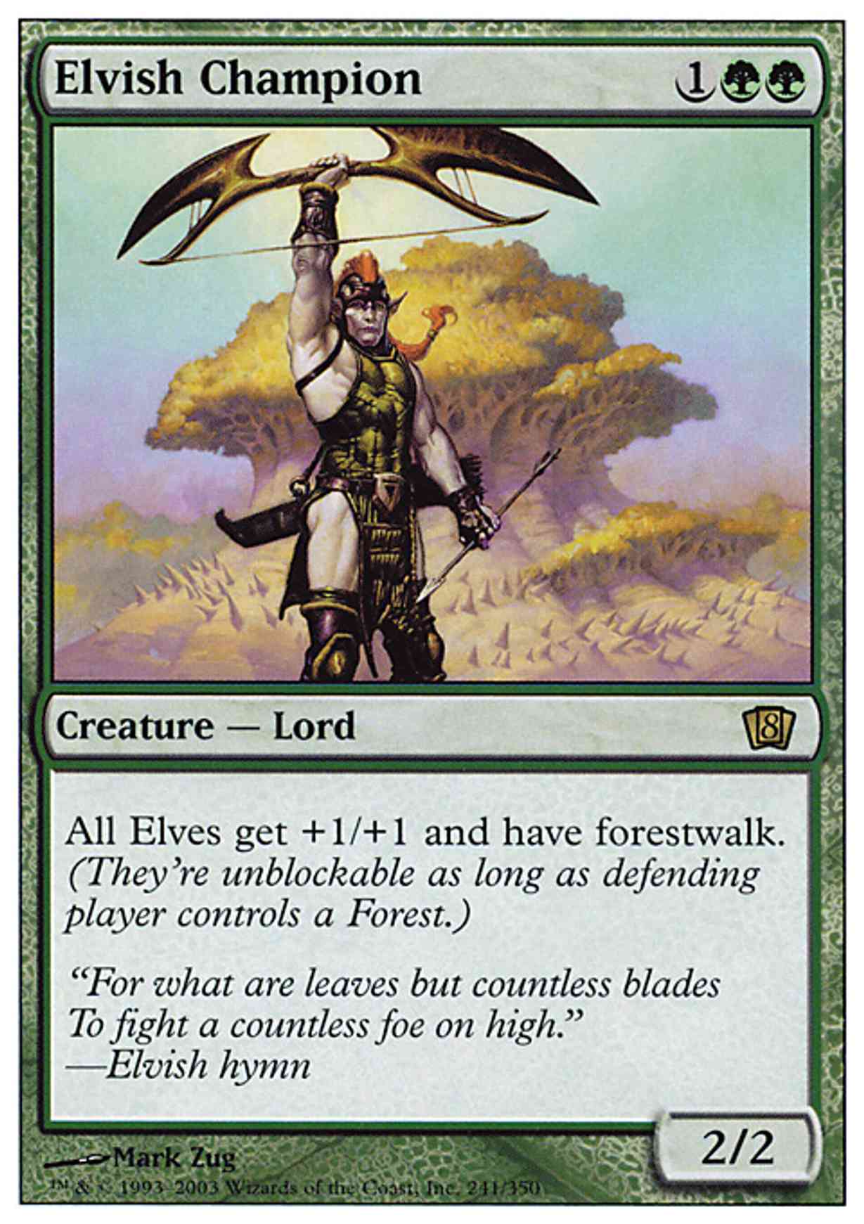 Elvish Champion magic card front