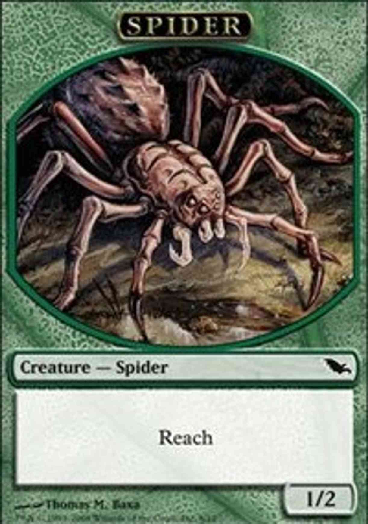 Spider Token magic card front