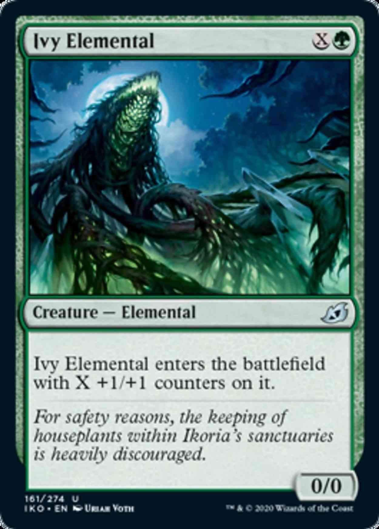 Ivy Elemental magic card front