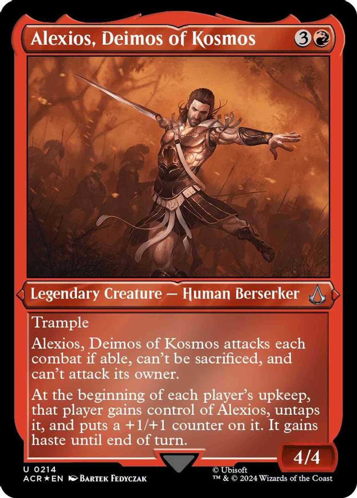 Alexios, Deimos of Kosmos (Foil Etched) magic card front