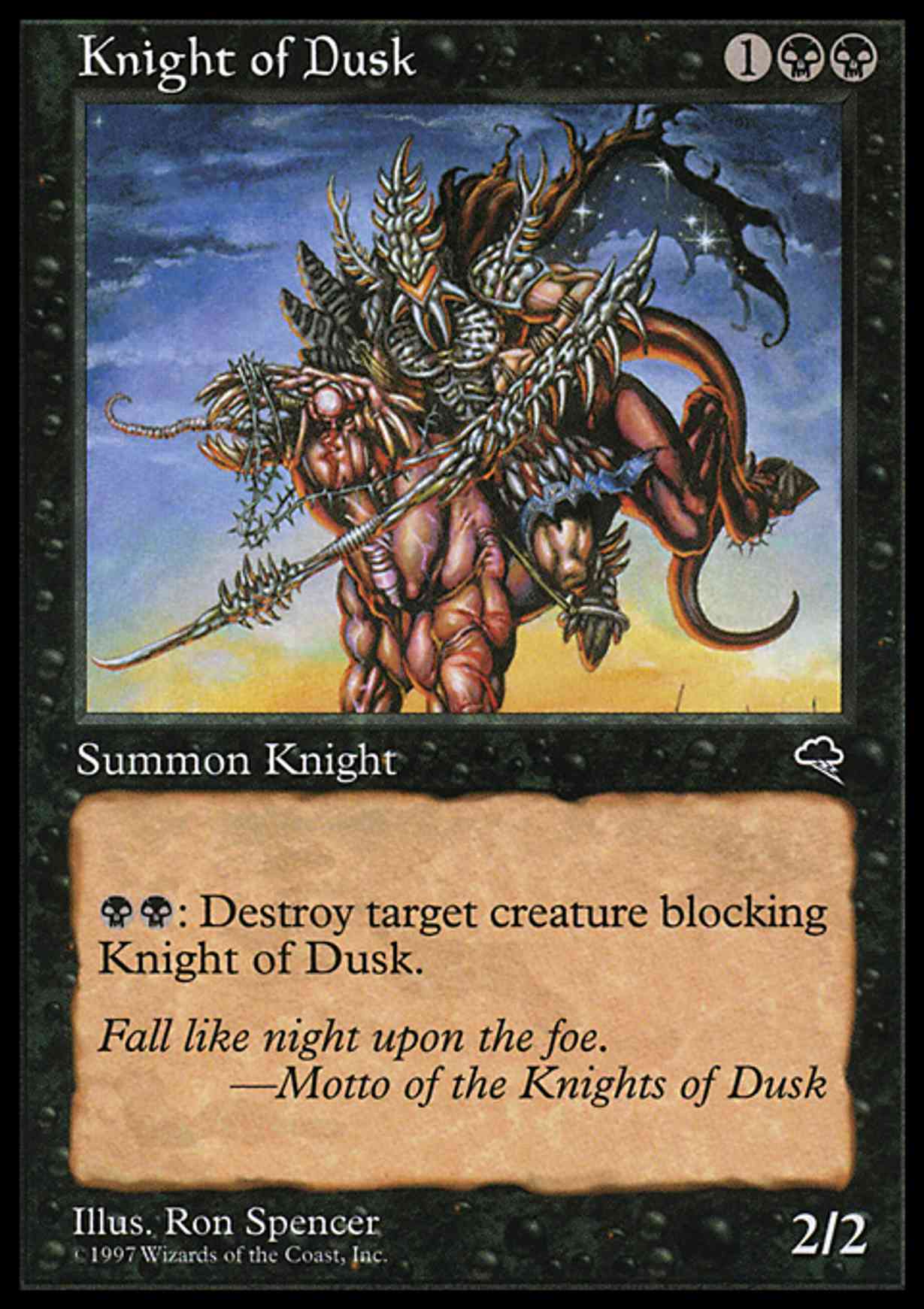Knight of Dusk magic card front