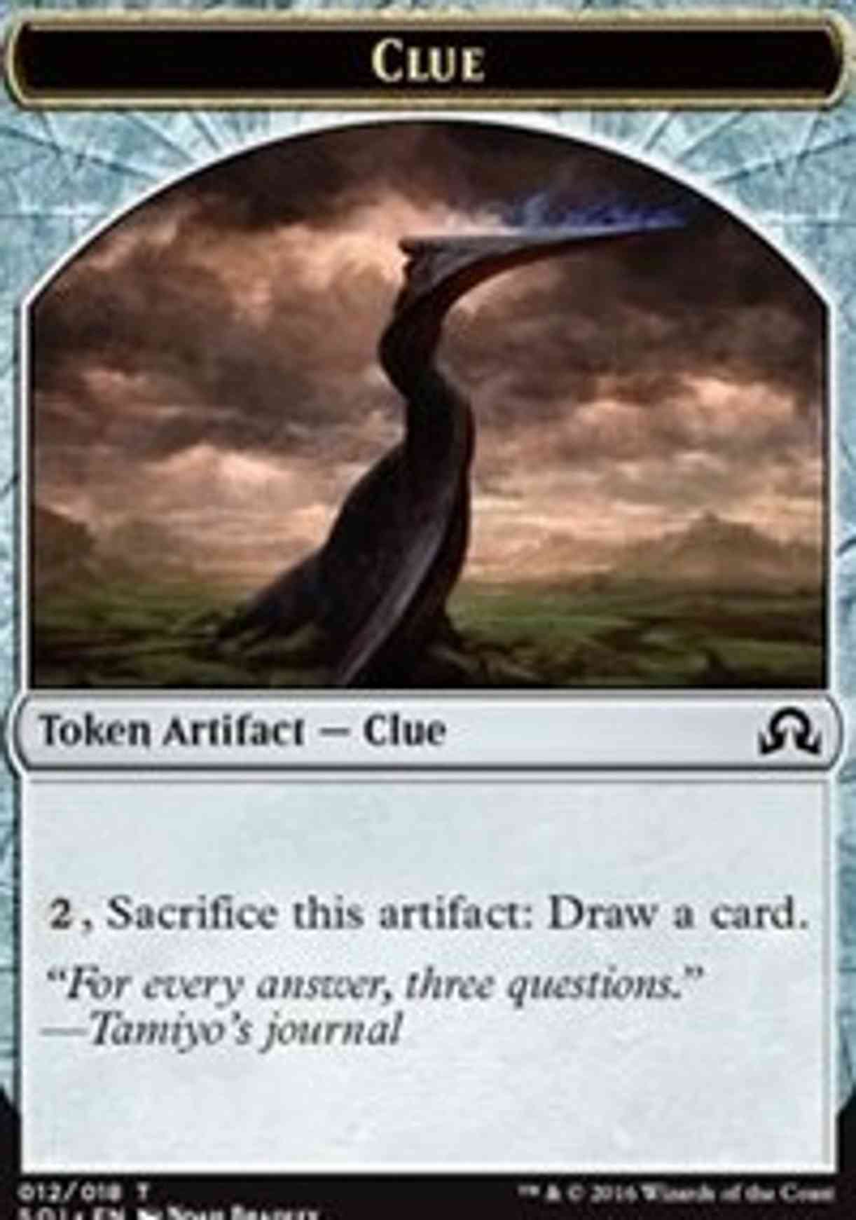 Clue Token (12) magic card front