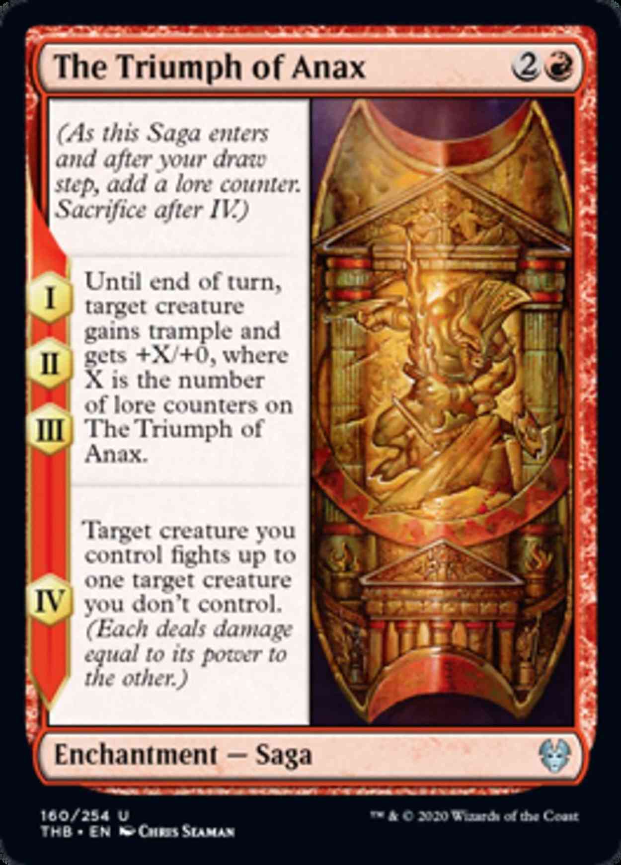 The Triumph of Anax magic card front