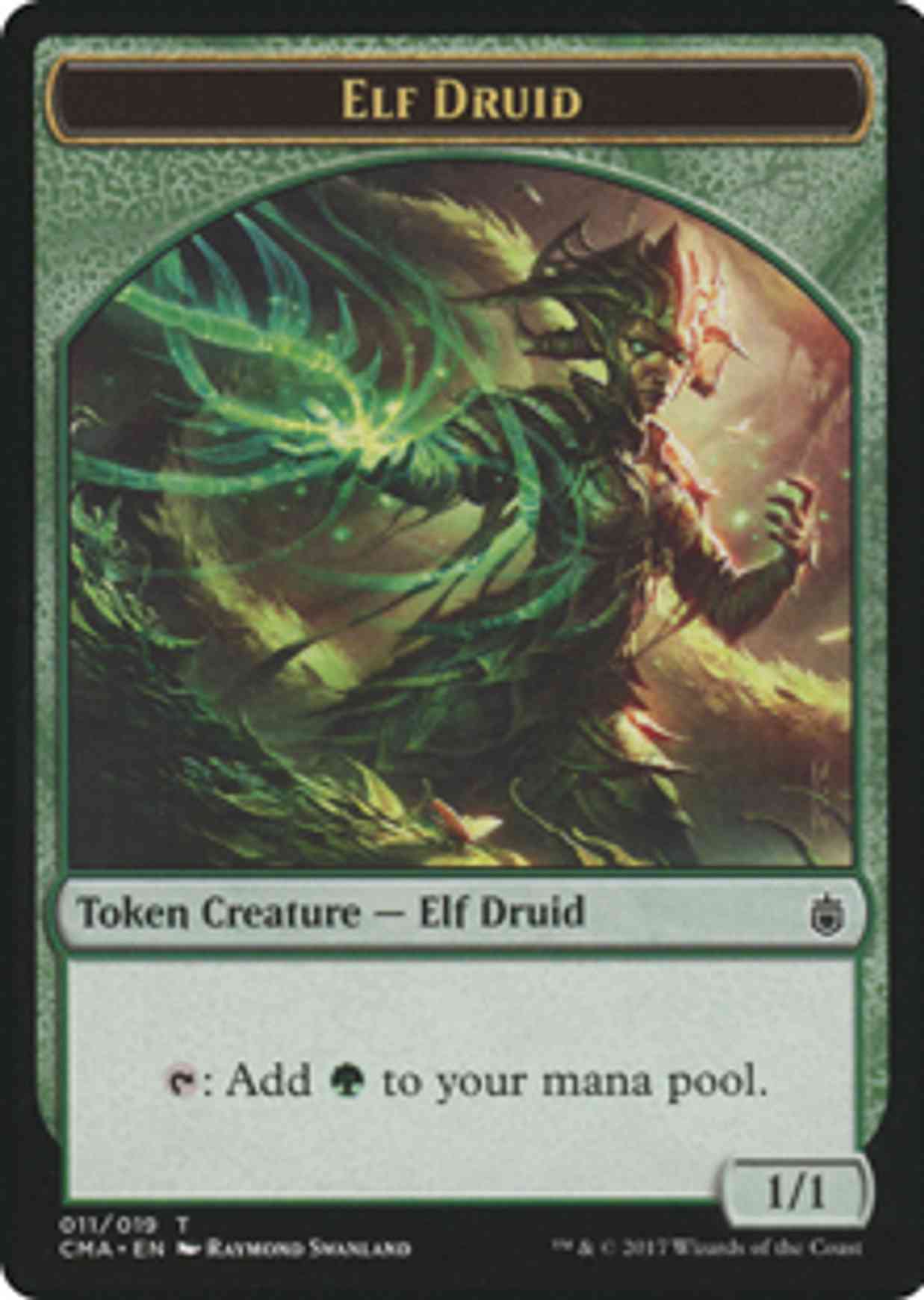 Elf Druid Token (011) magic card front