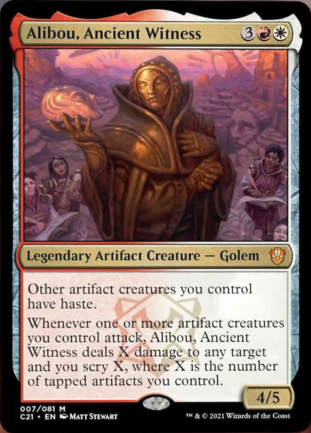 Alibou, Ancient Witness magic card front
