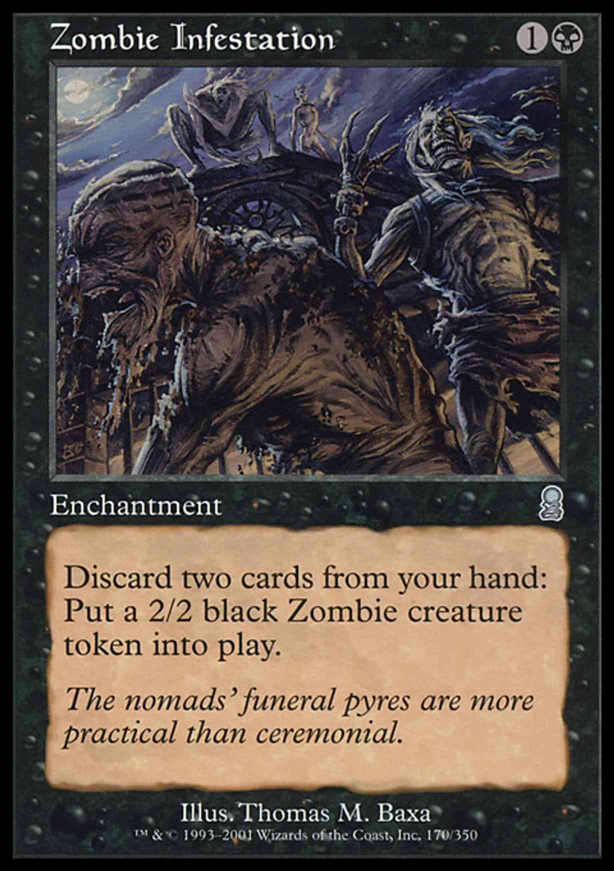 Zombie Infestation magic card front
