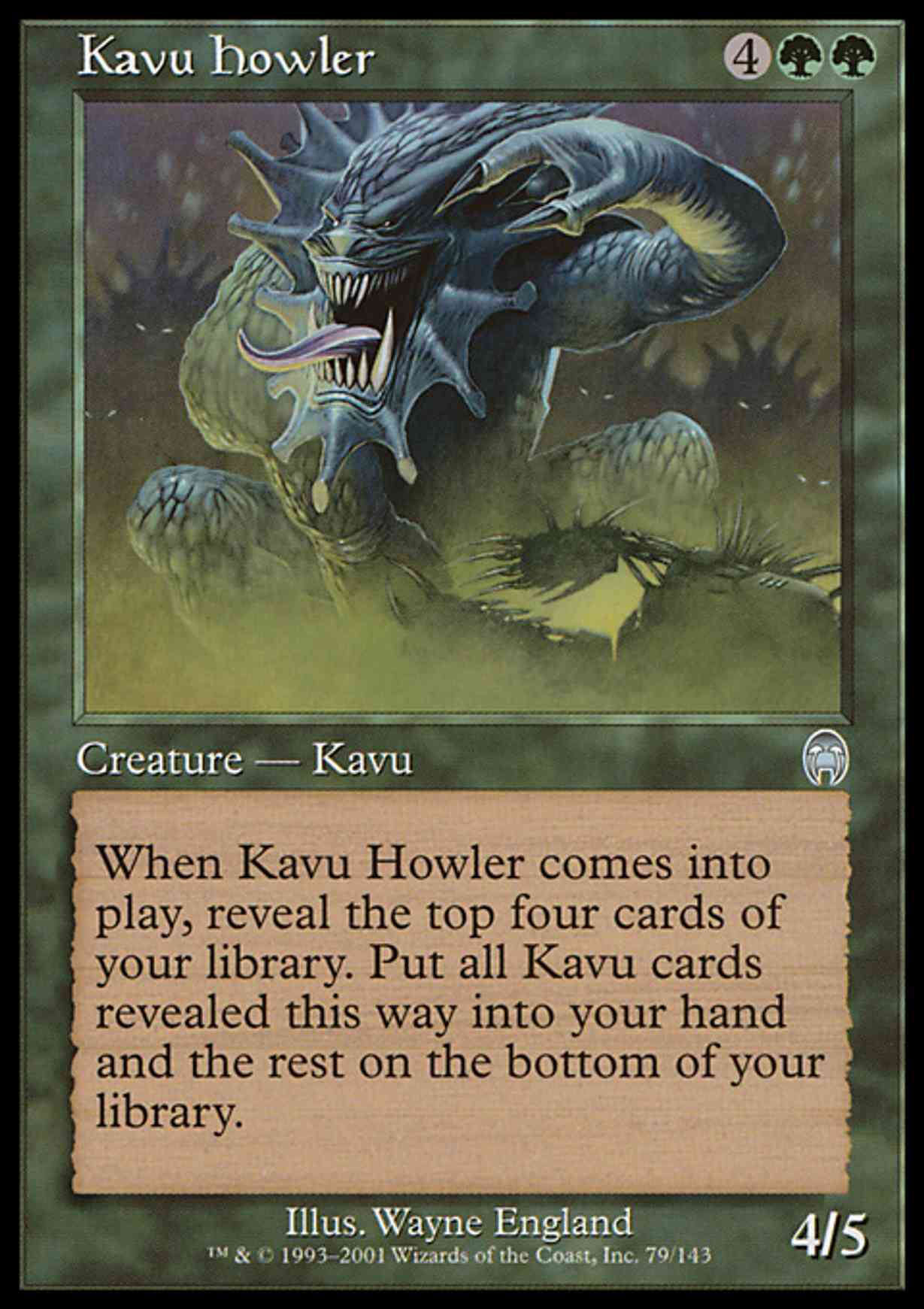 Kavu Howler magic card front