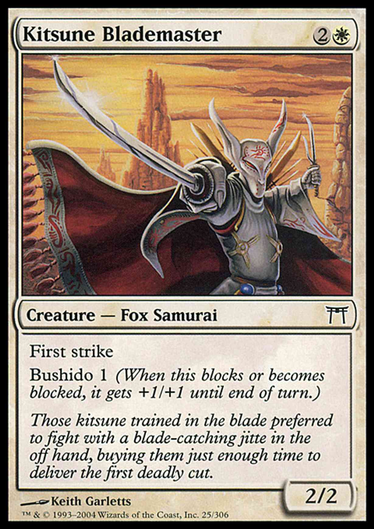 Kitsune Blademaster magic card front