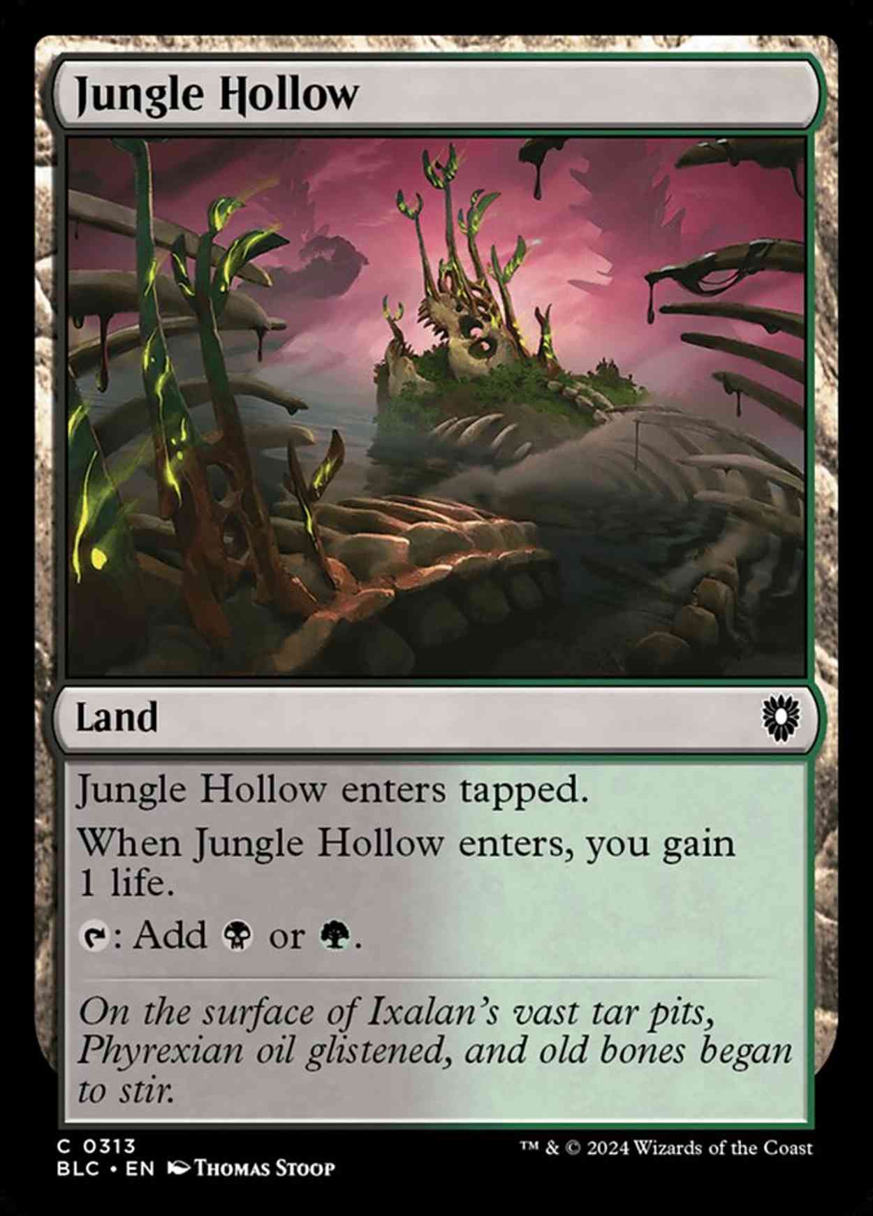 Jungle Hollow magic card front