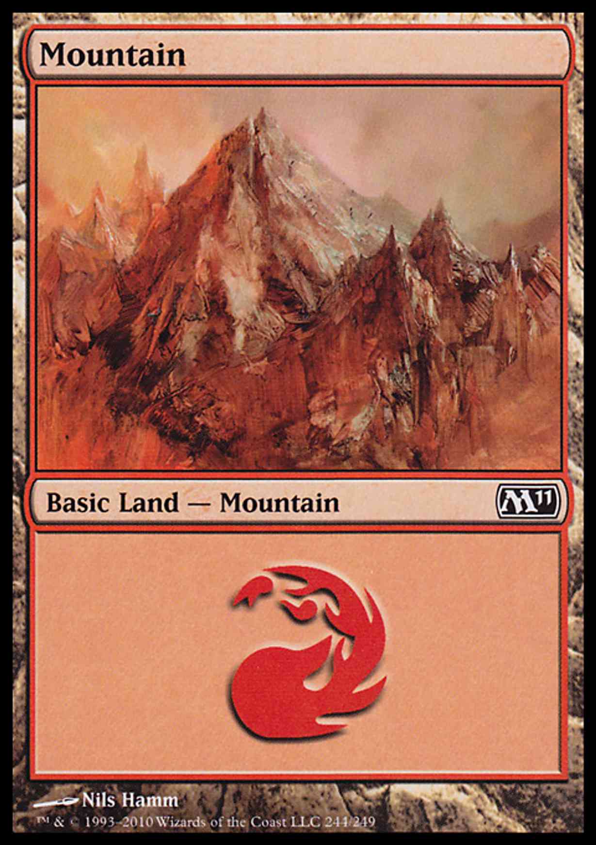 Mountain (244) magic card front