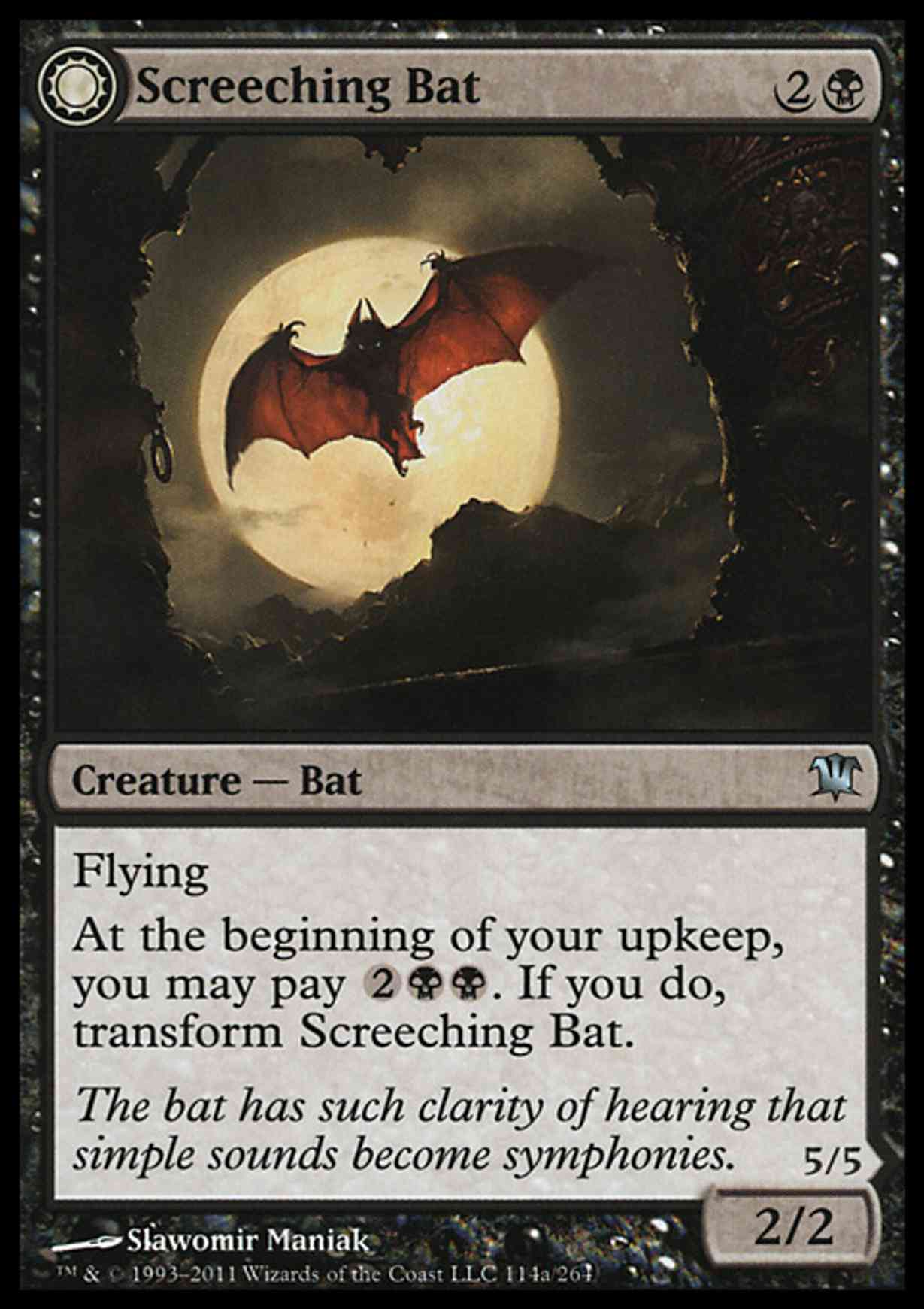 Screeching Bat magic card front