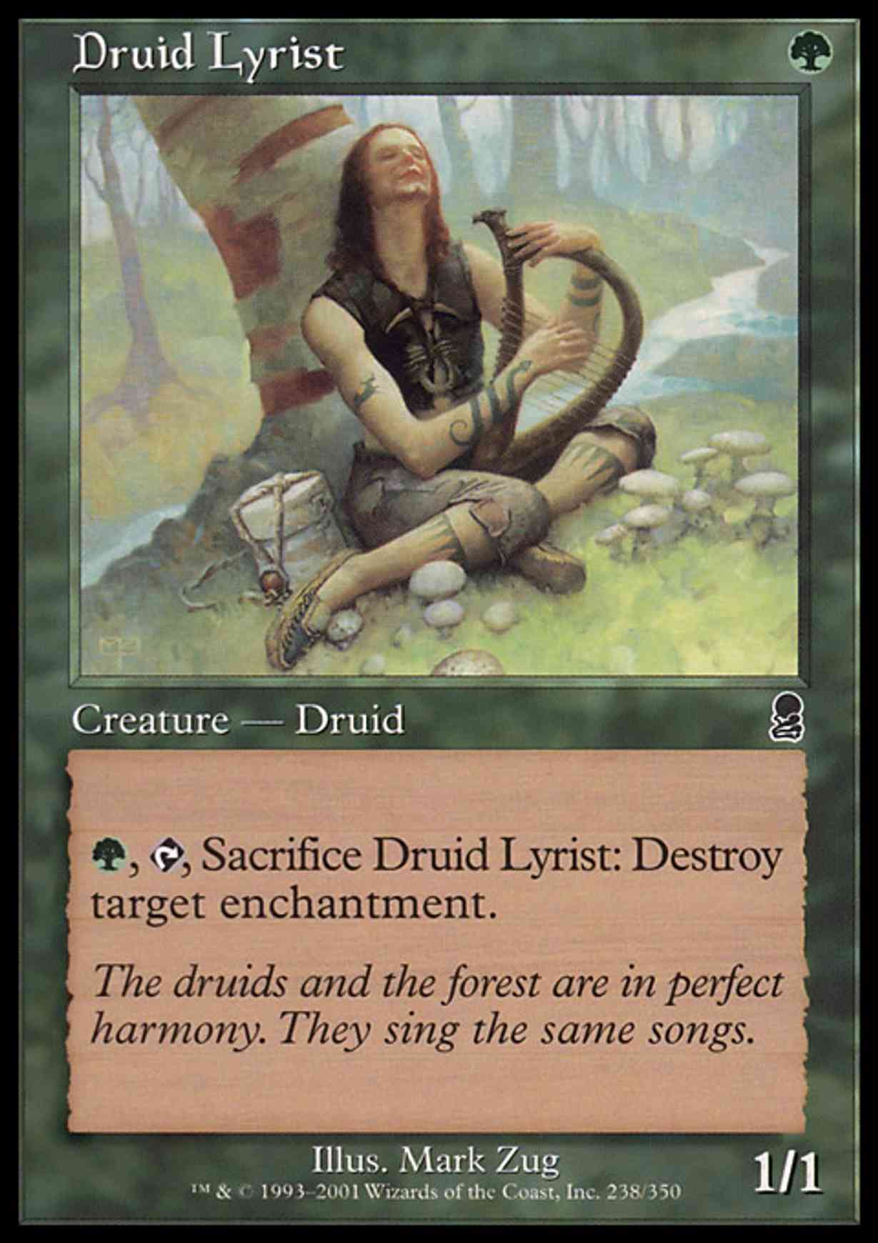 Druid Lyrist magic card front