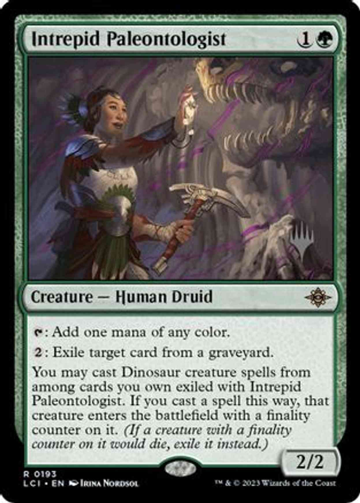 Intrepid Paleontologist magic card front