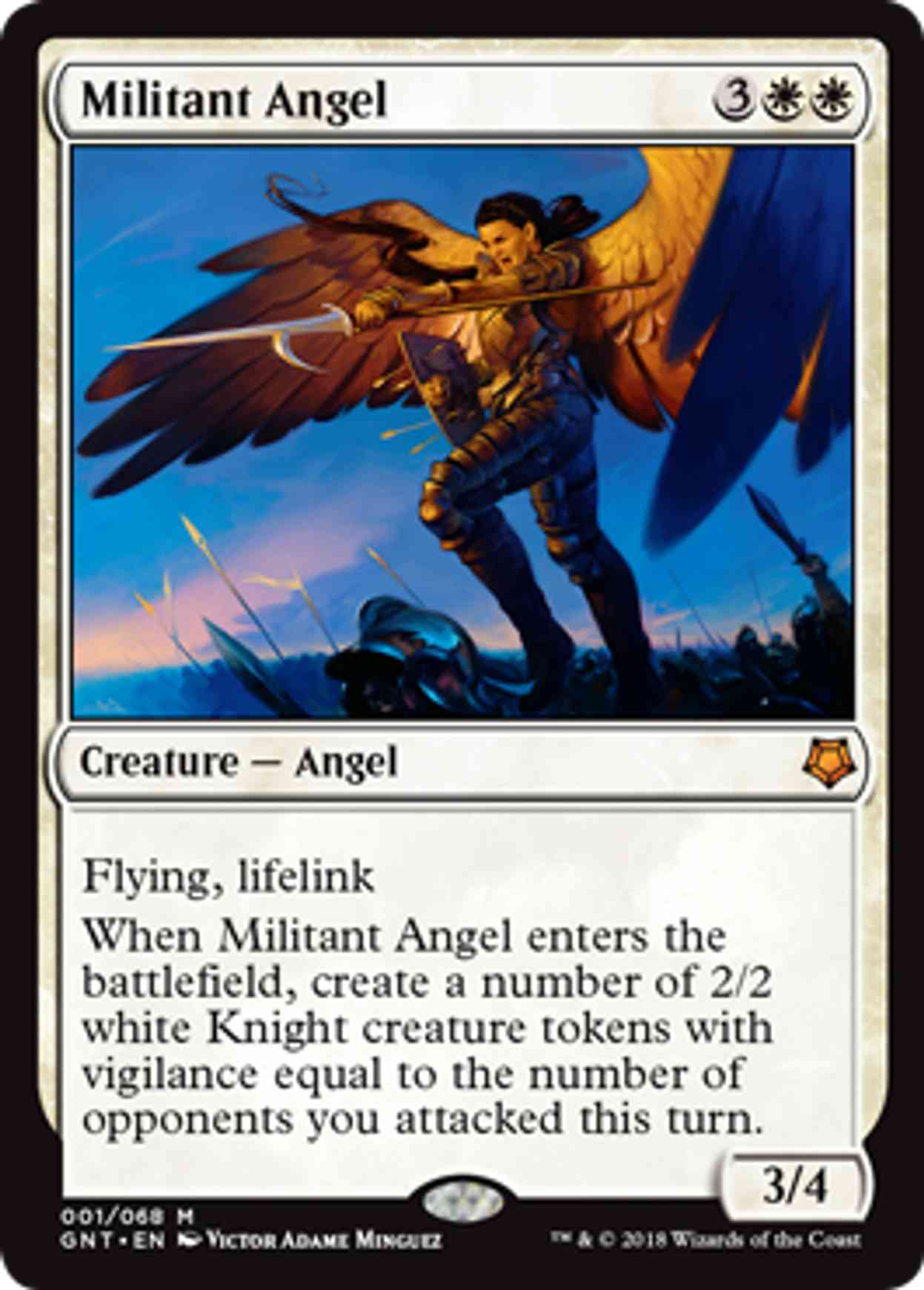 Militant Angel magic card front