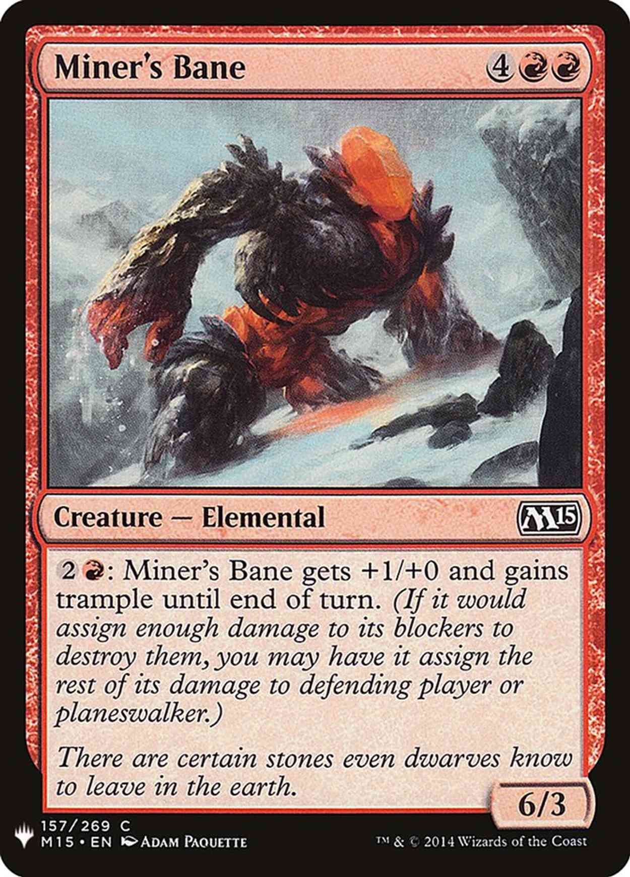 Miner's Bane magic card front