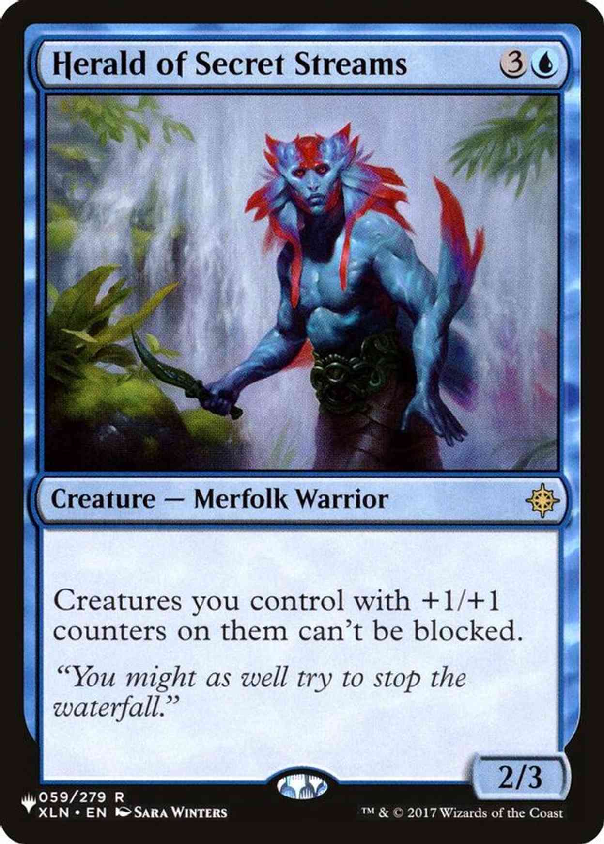 Herald of Secret Streams magic card front