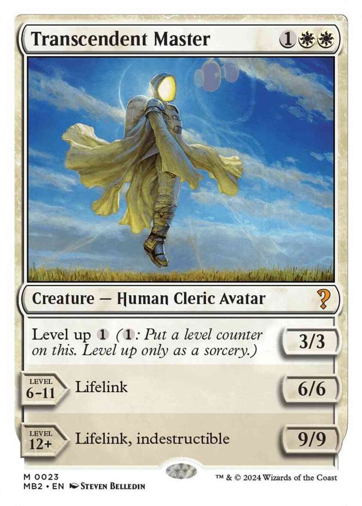 Transcendent Master (White Border) magic card front