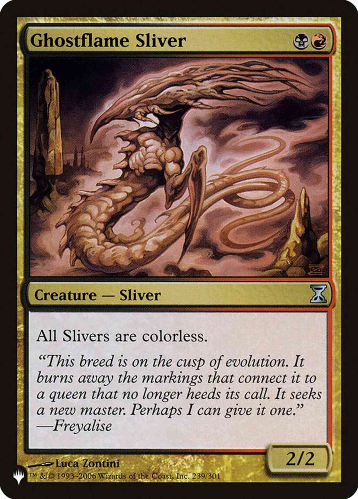 Ghostflame Sliver magic card front