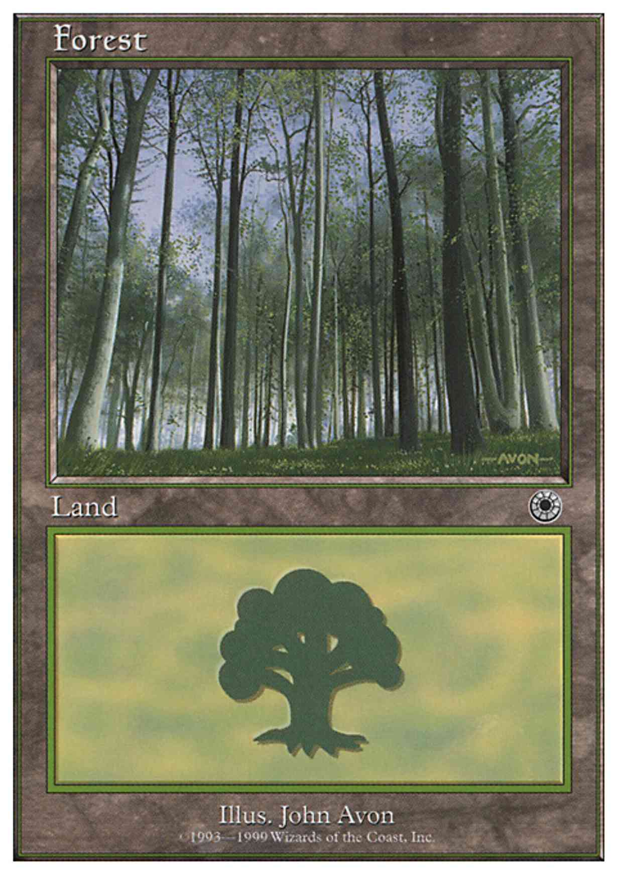 Forest (104) magic card front