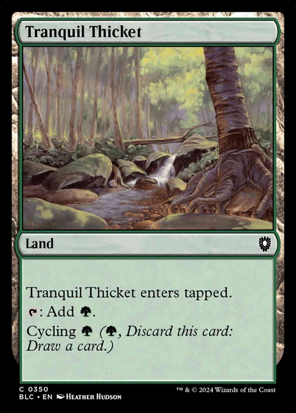 Tranquil Thicket magic card front