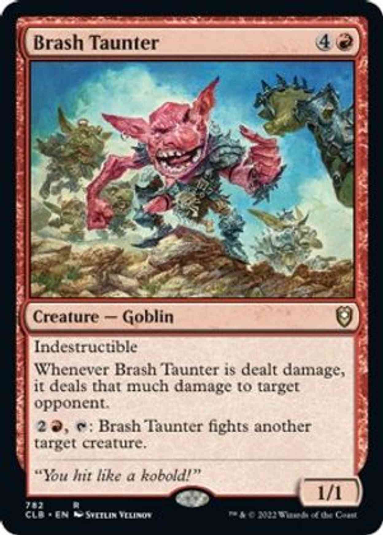 Brash Taunter magic card front