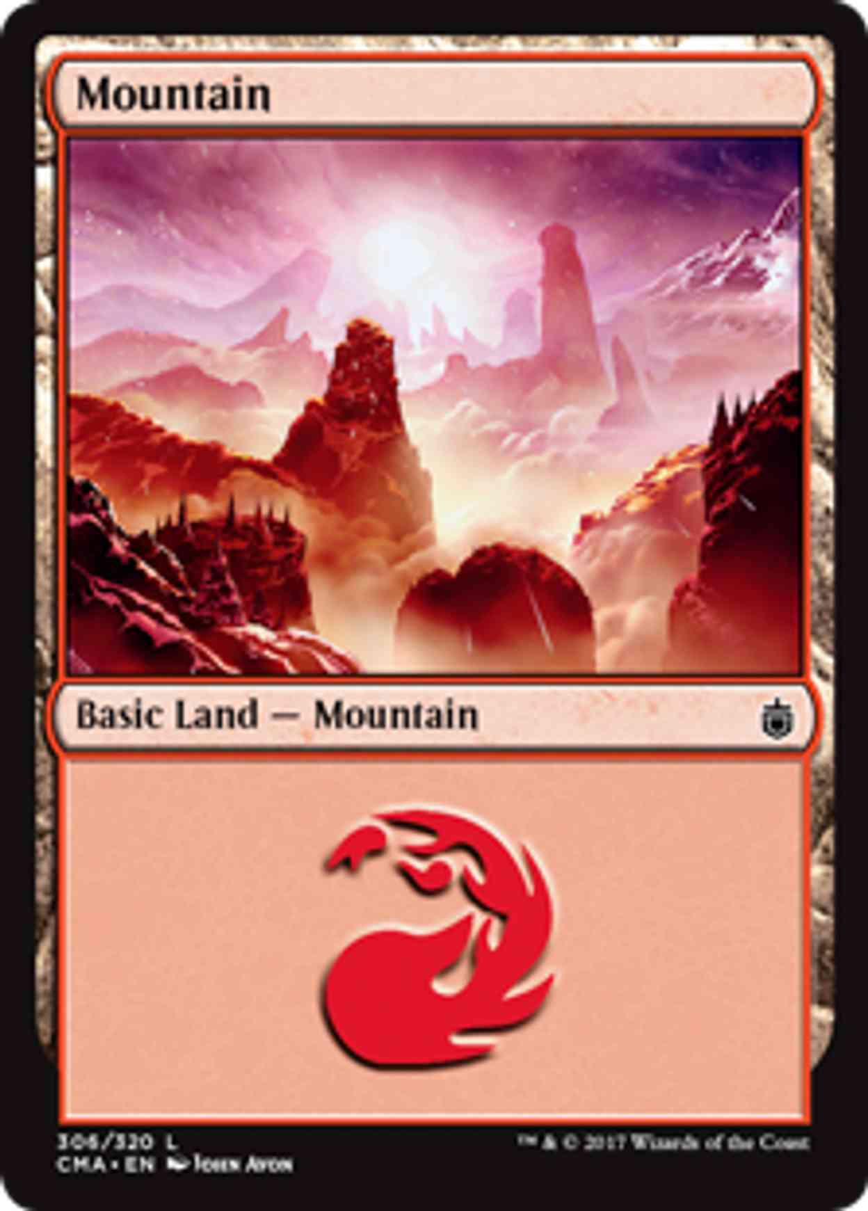 Mountain (306) magic card front