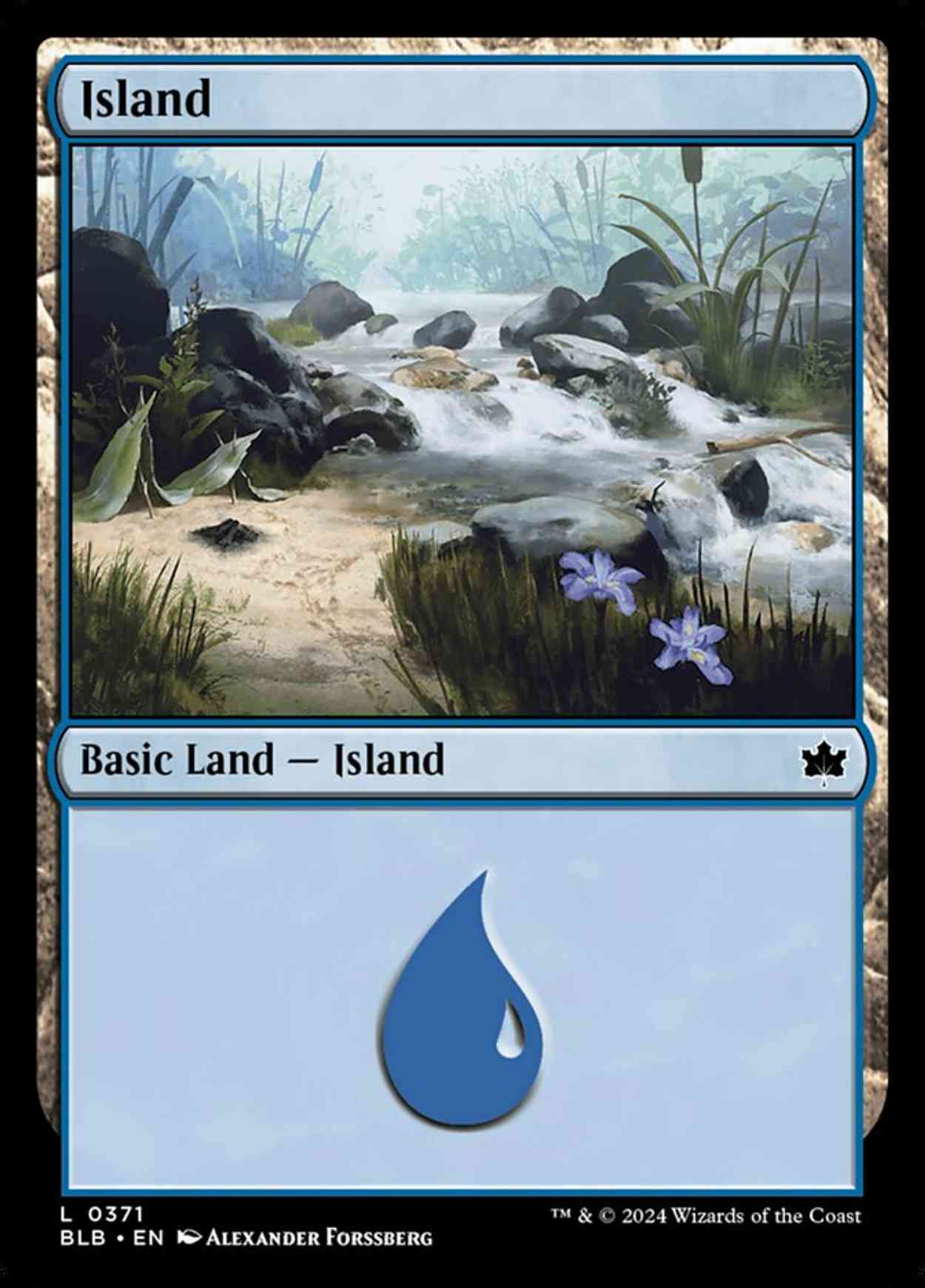 Island (0371) magic card front