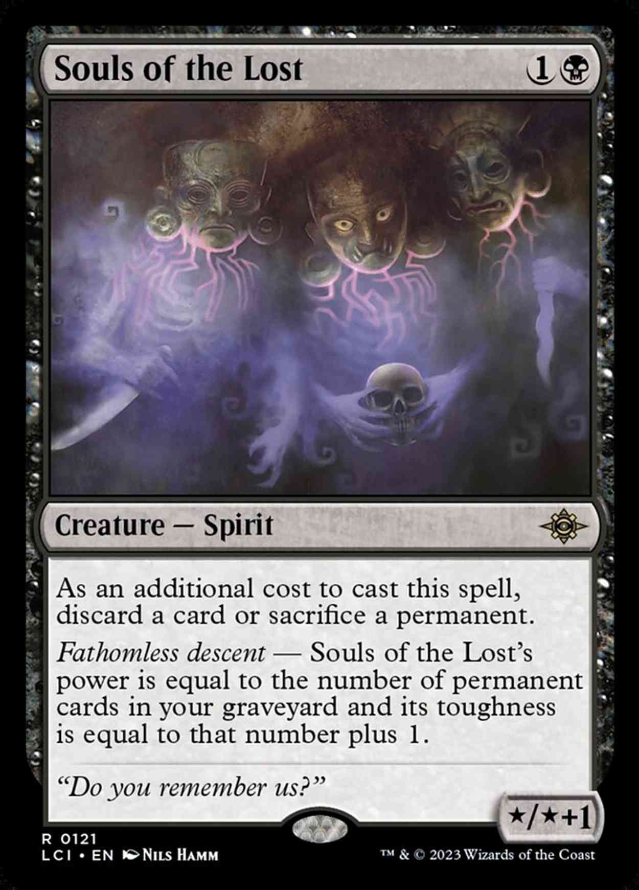 Souls of the Lost magic card front