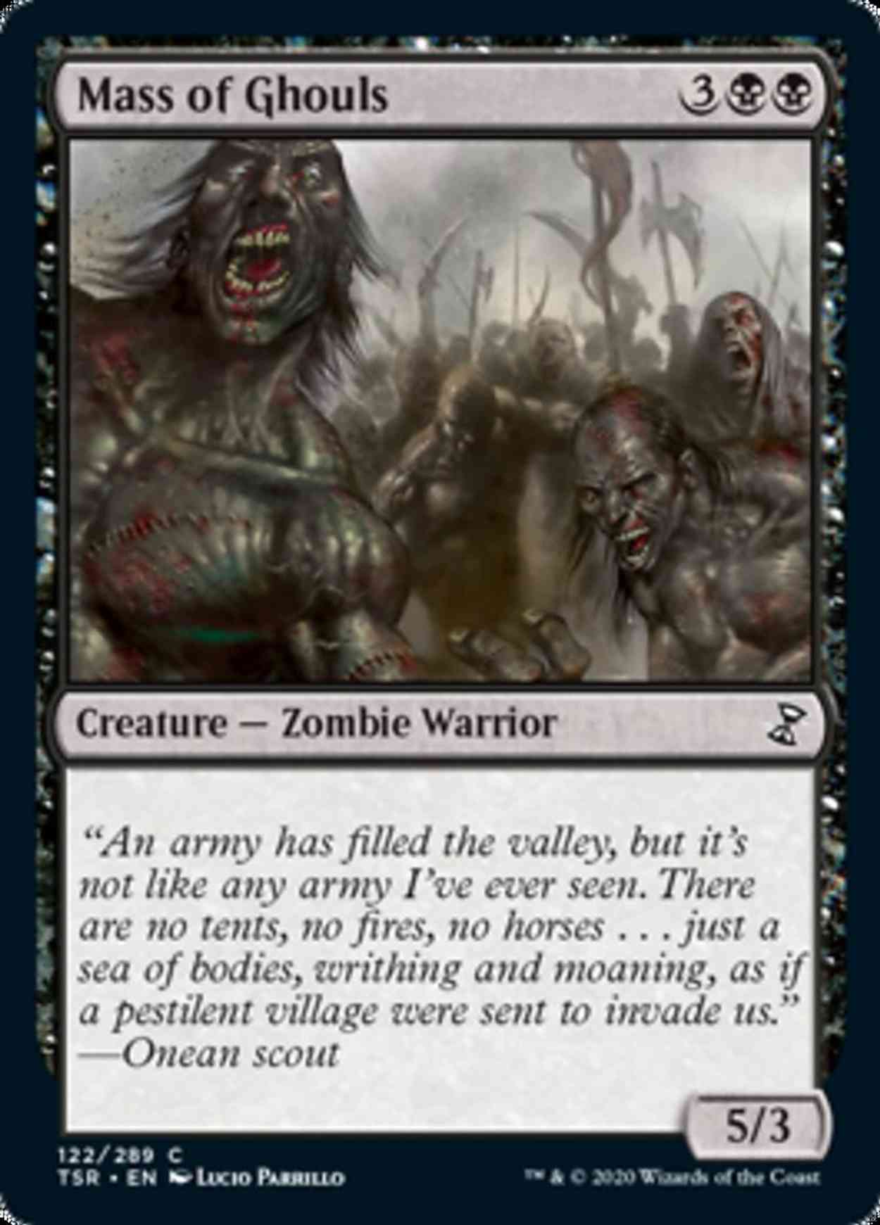 Mass of Ghouls magic card front
