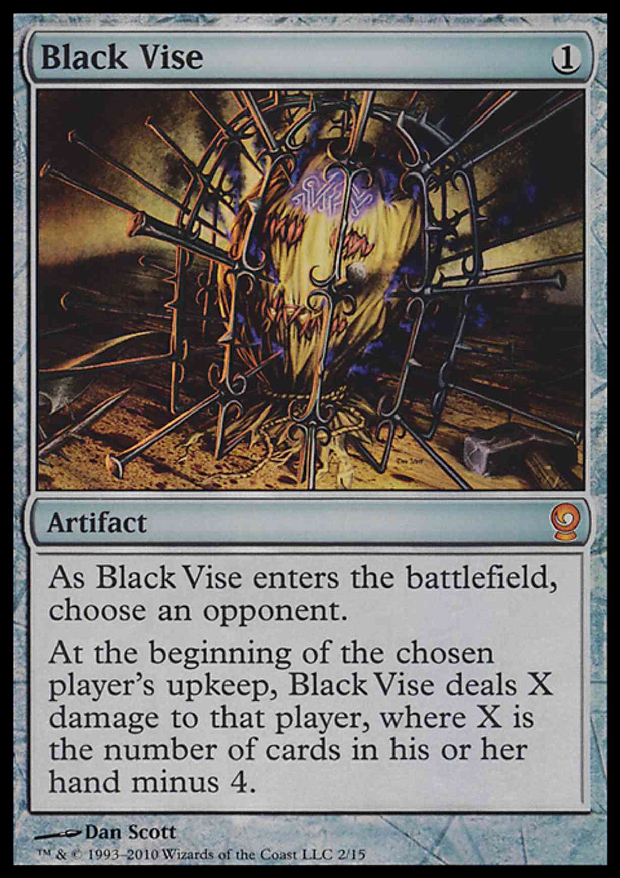 Black Vise magic card front