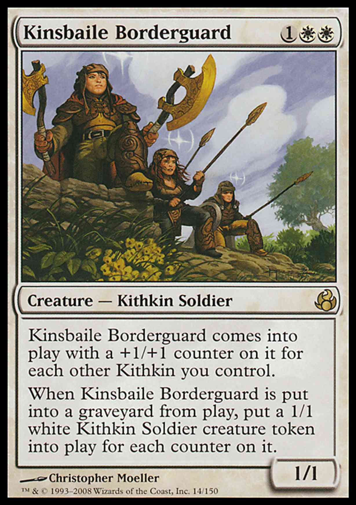 Kinsbaile Borderguard magic card front